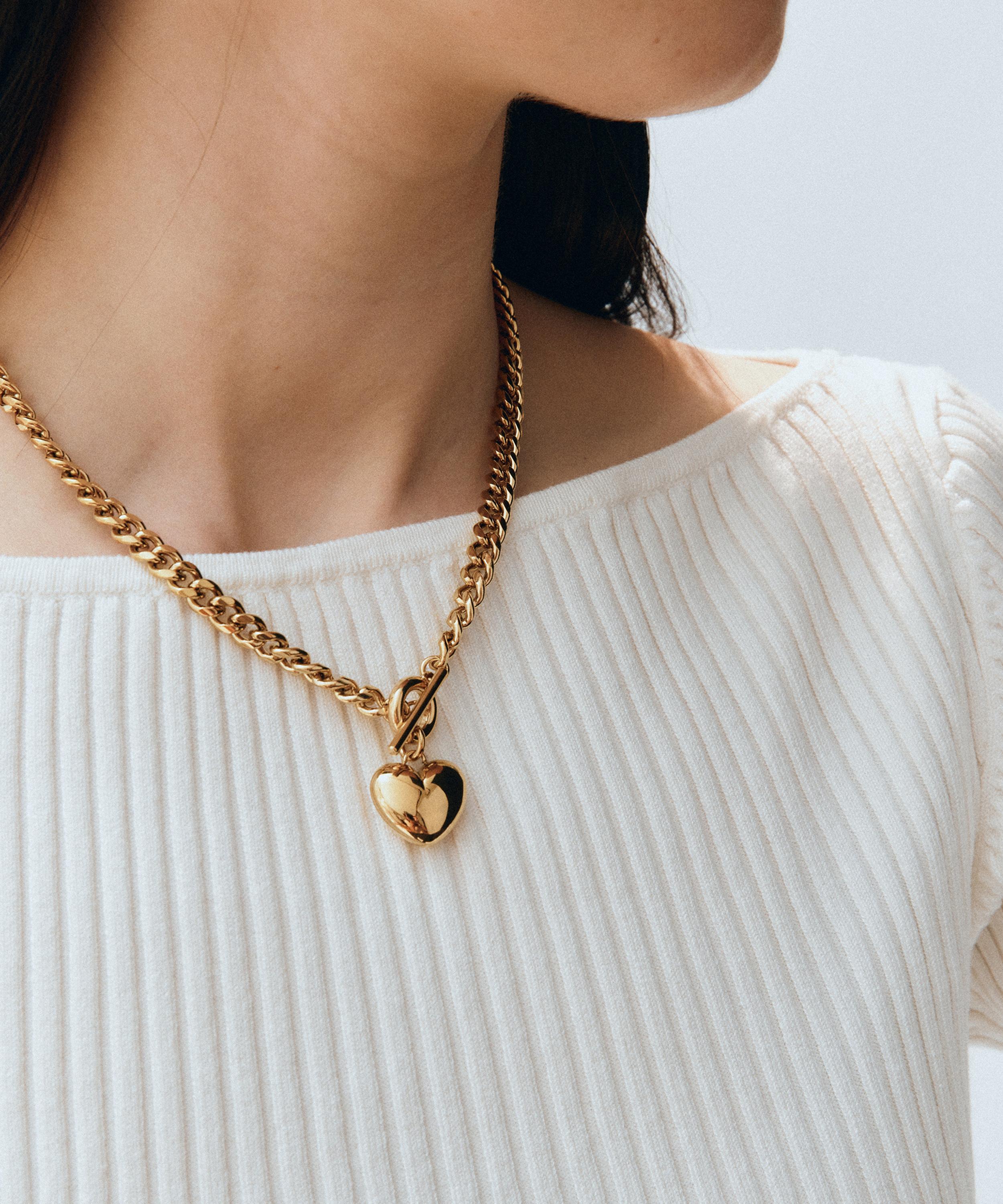 Edblad - 14ct Gold-Plated Barley Maxi Pendant Necklace image number 1