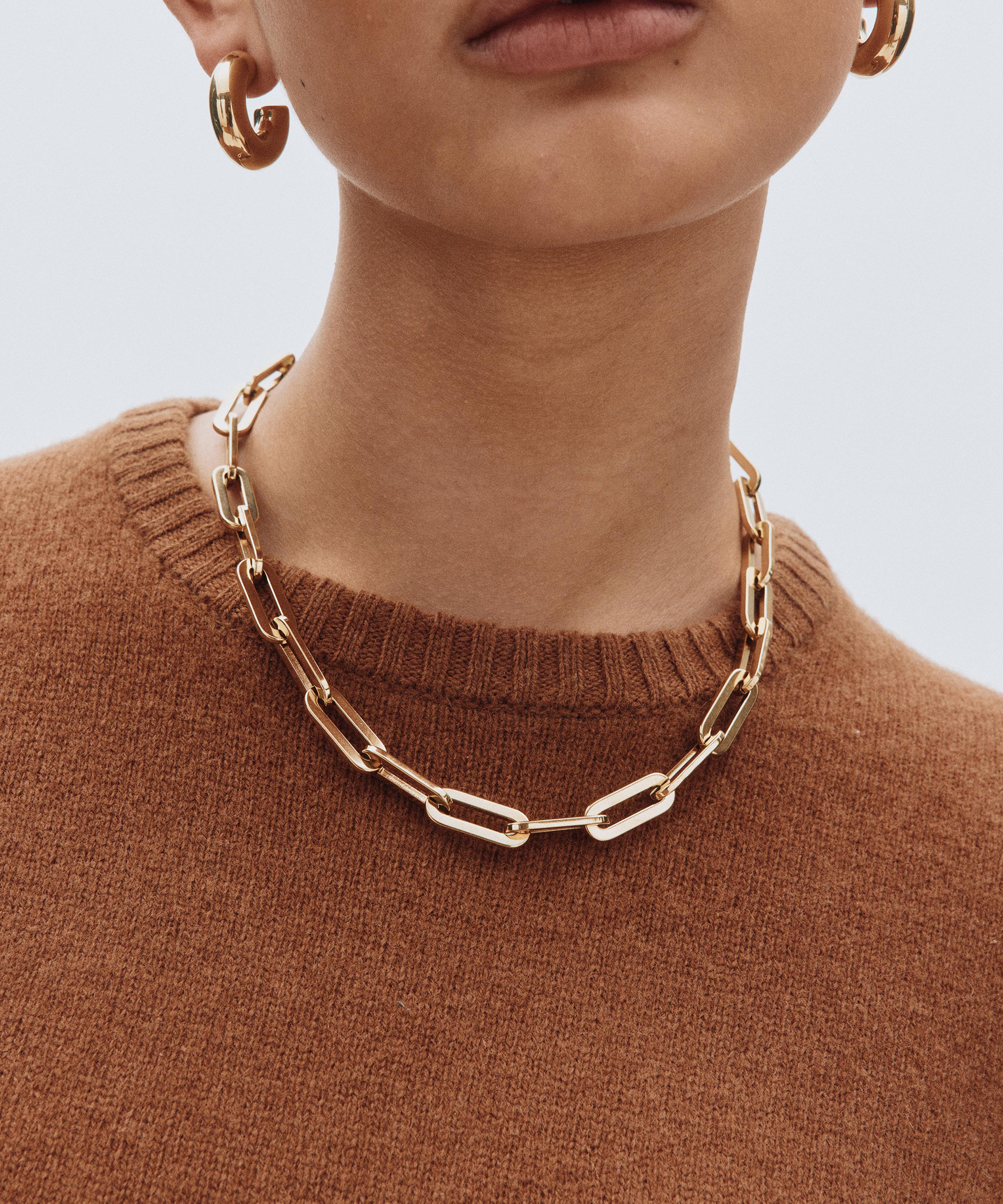 Edblad - 14ct Gold-Plated Ivy Maxi Chain Necklace image number 1