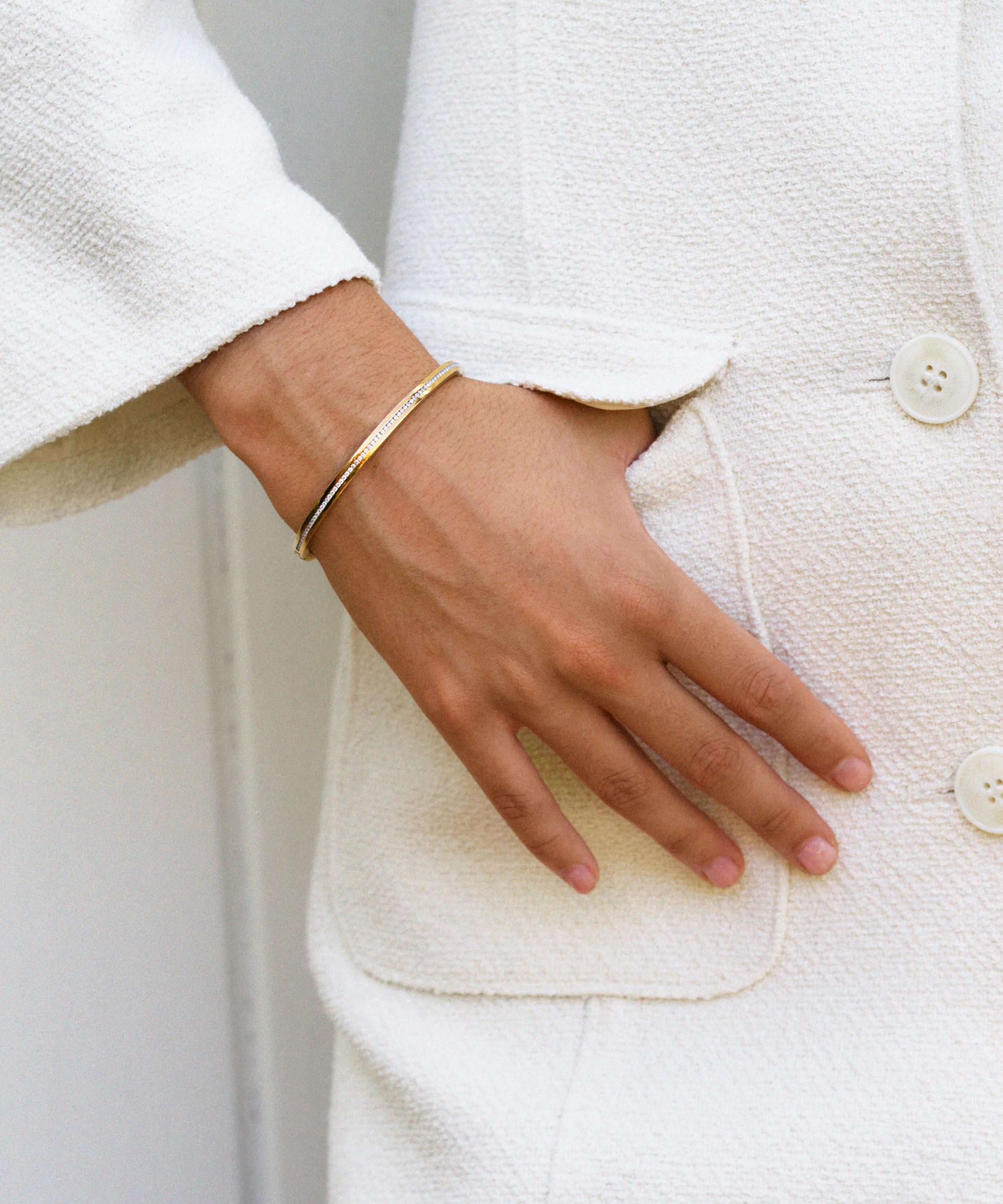 Edblad - 14ct Gold-Plated Josefin Bangle Bracelet image number 1