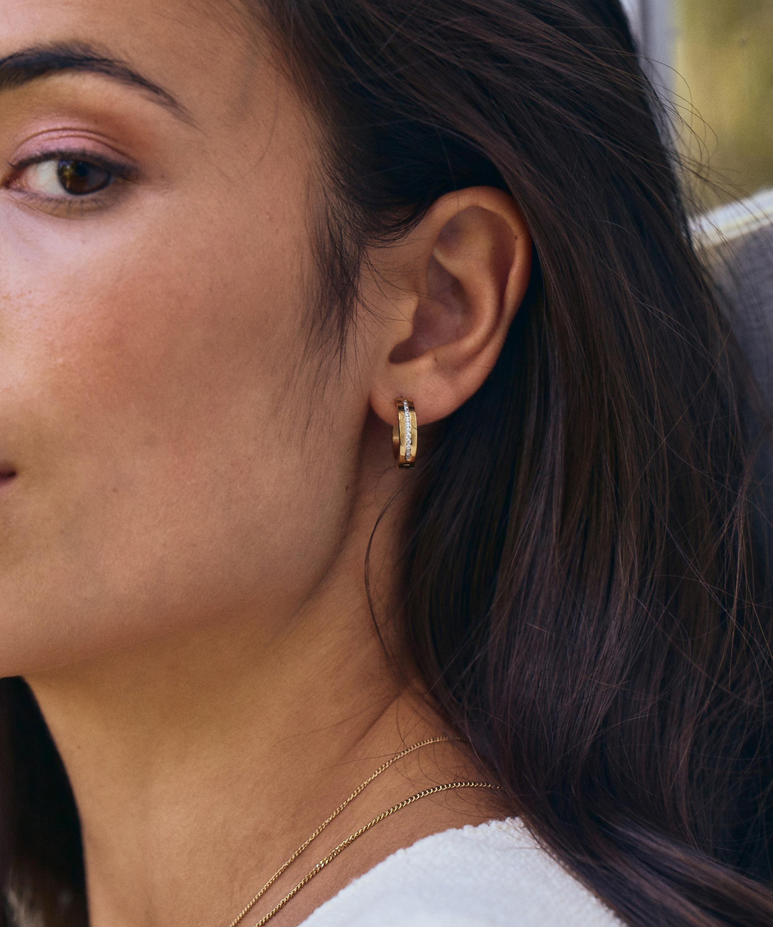 Edblad - 14ct Gold-Plated Josefin Hoop Earrings image number 1