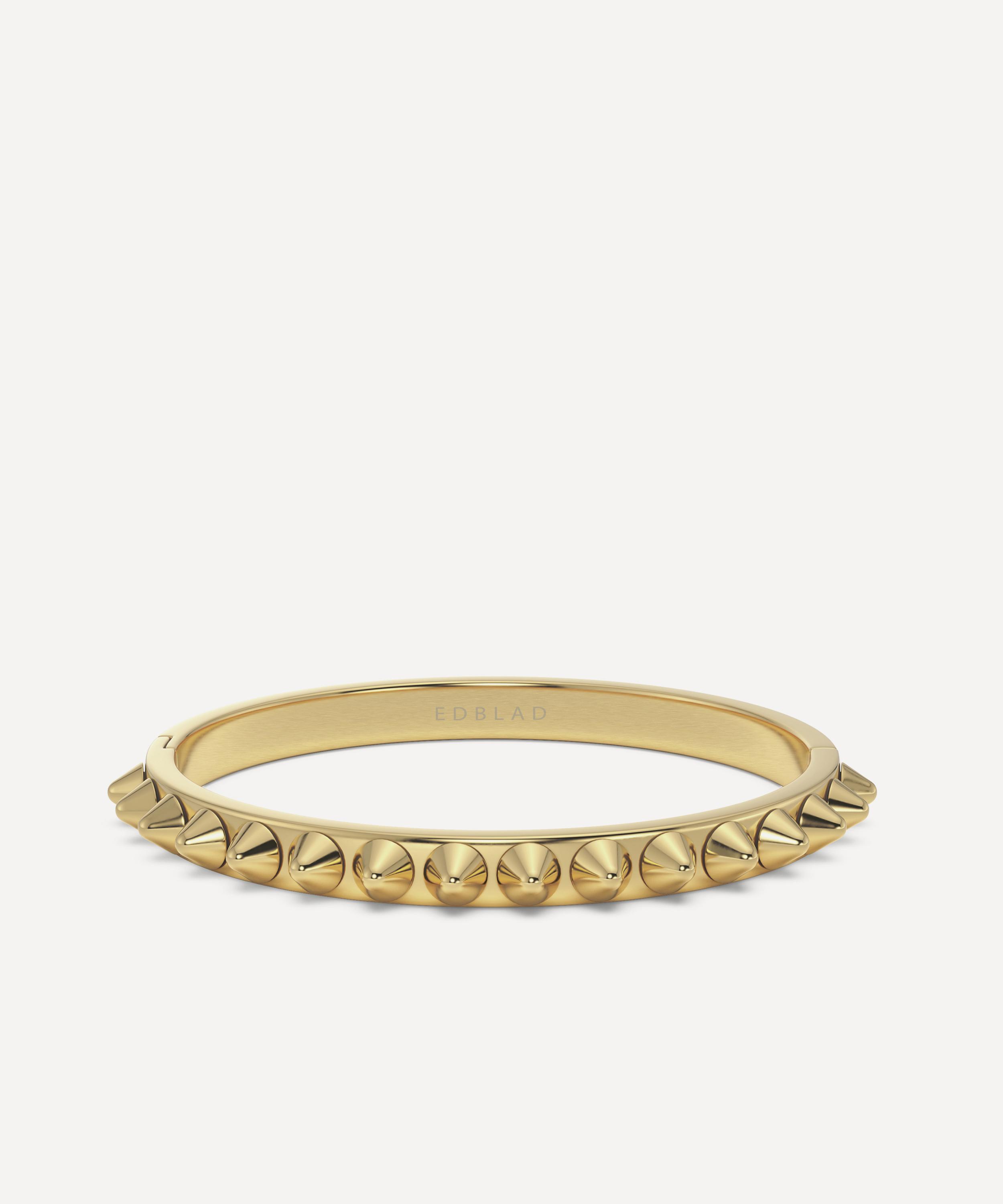 Edblad - 14ct Gold-Plated Peak Bangle Bracelet