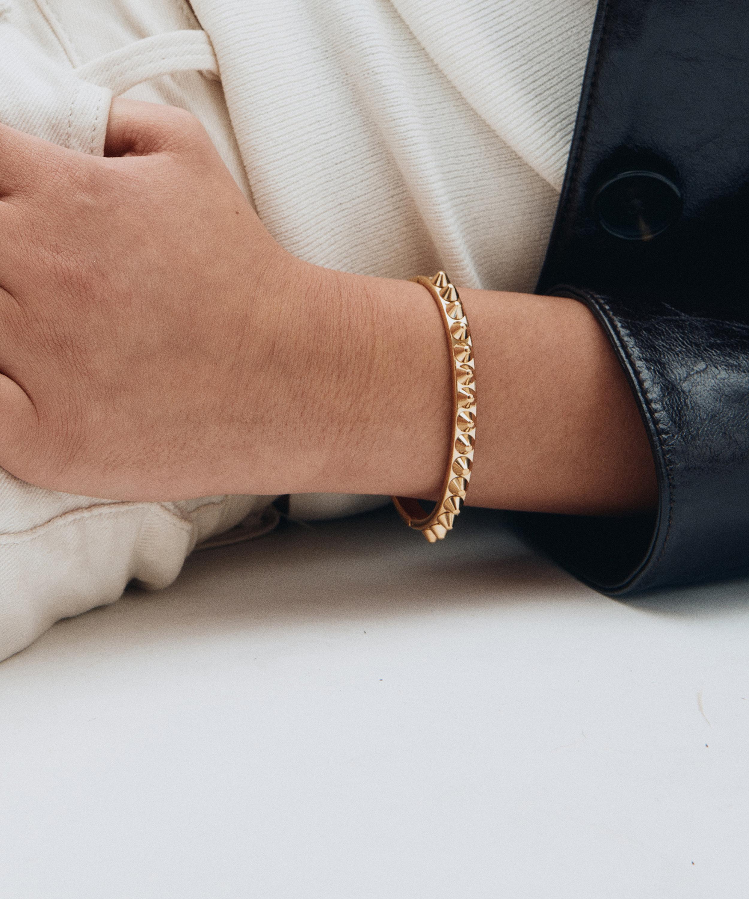 Edblad - 14ct Gold-Plated Peak Bangle Bracelet image number 1