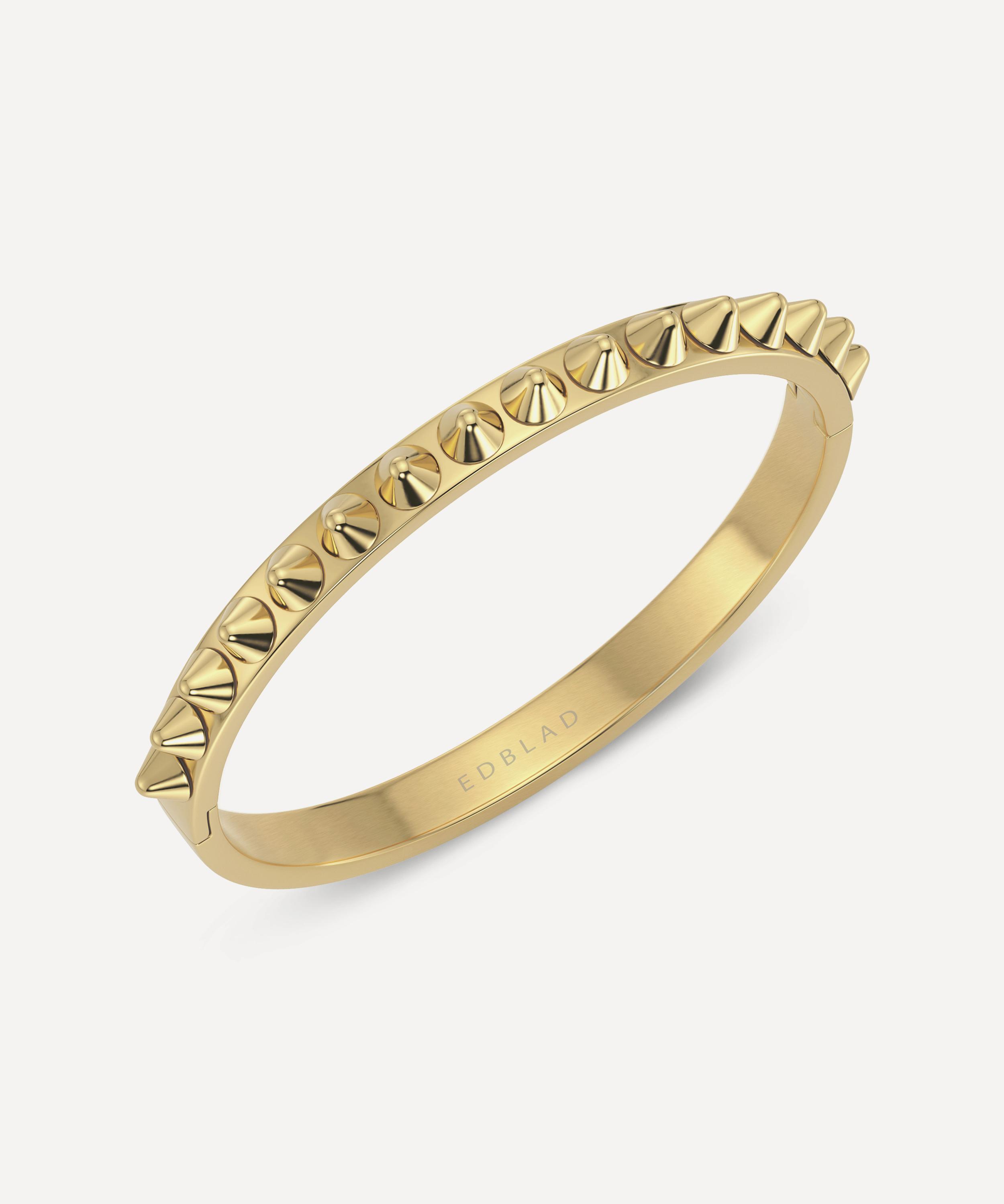 Edblad - 14ct Gold-Plated Peak Bangle Bracelet image number 2
