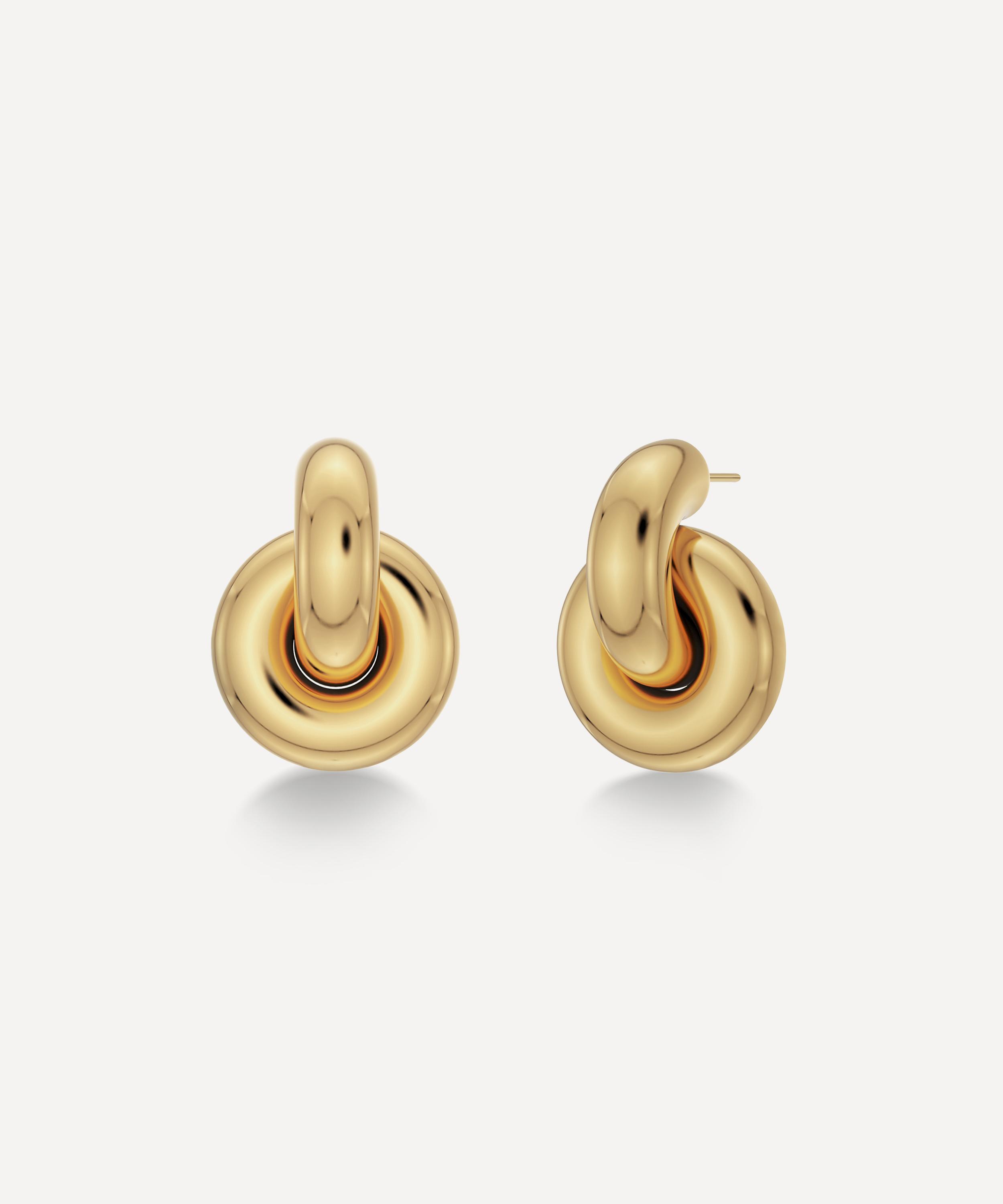 Edblad - 14ct Gold-Plated Large Redondo Stud Earrings