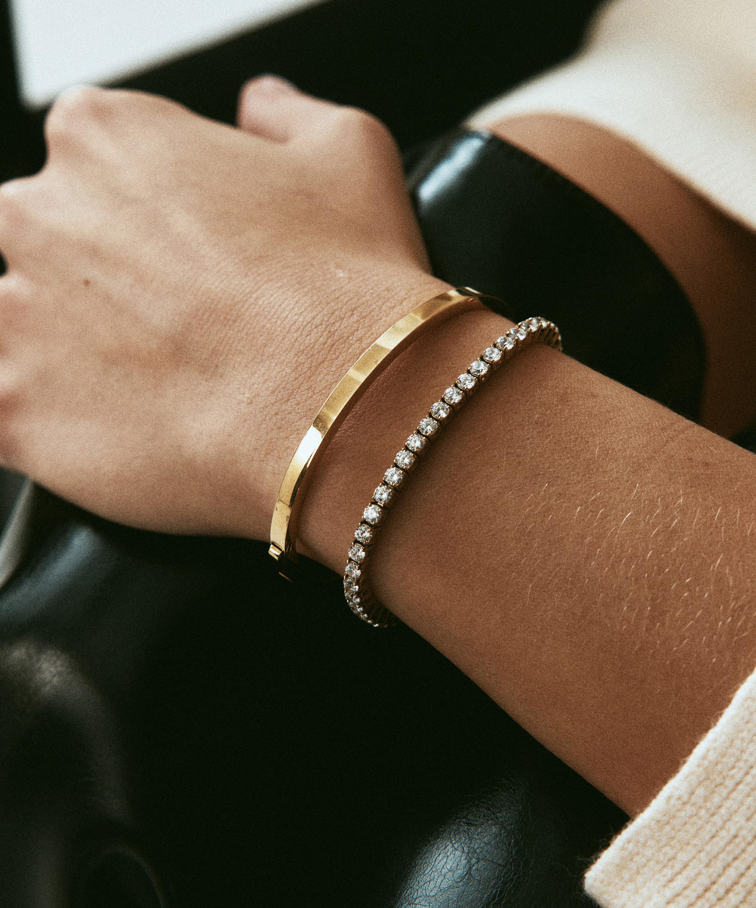 Edblad - 14ct Gold-Plated Tennis Bracelet image number 1