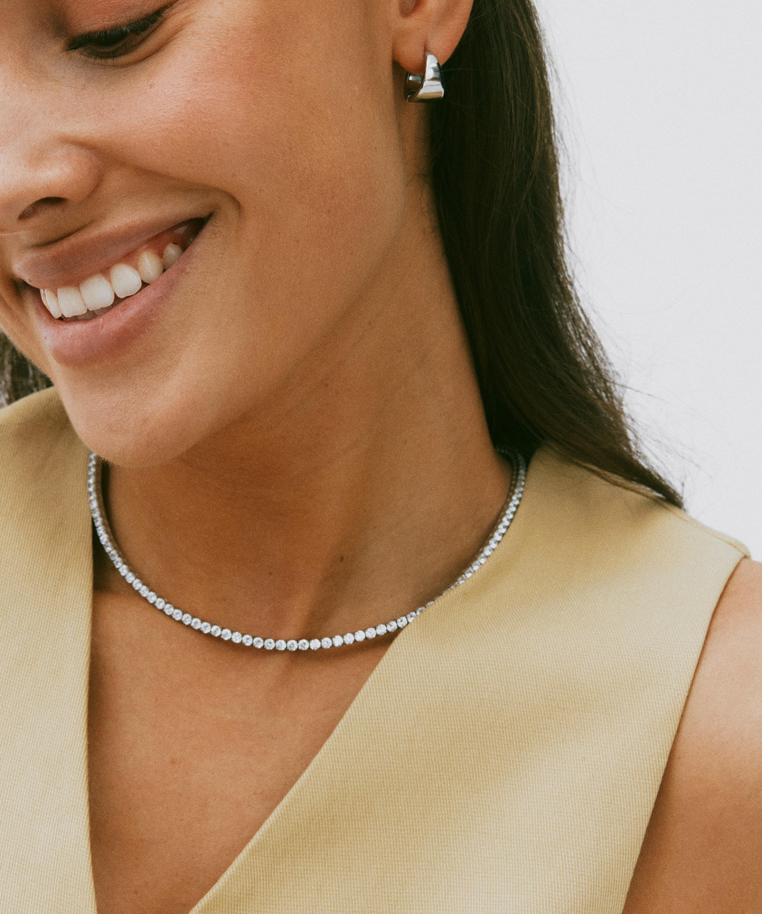 Edblad - Stainless Steel Tennis Necklace image number 2