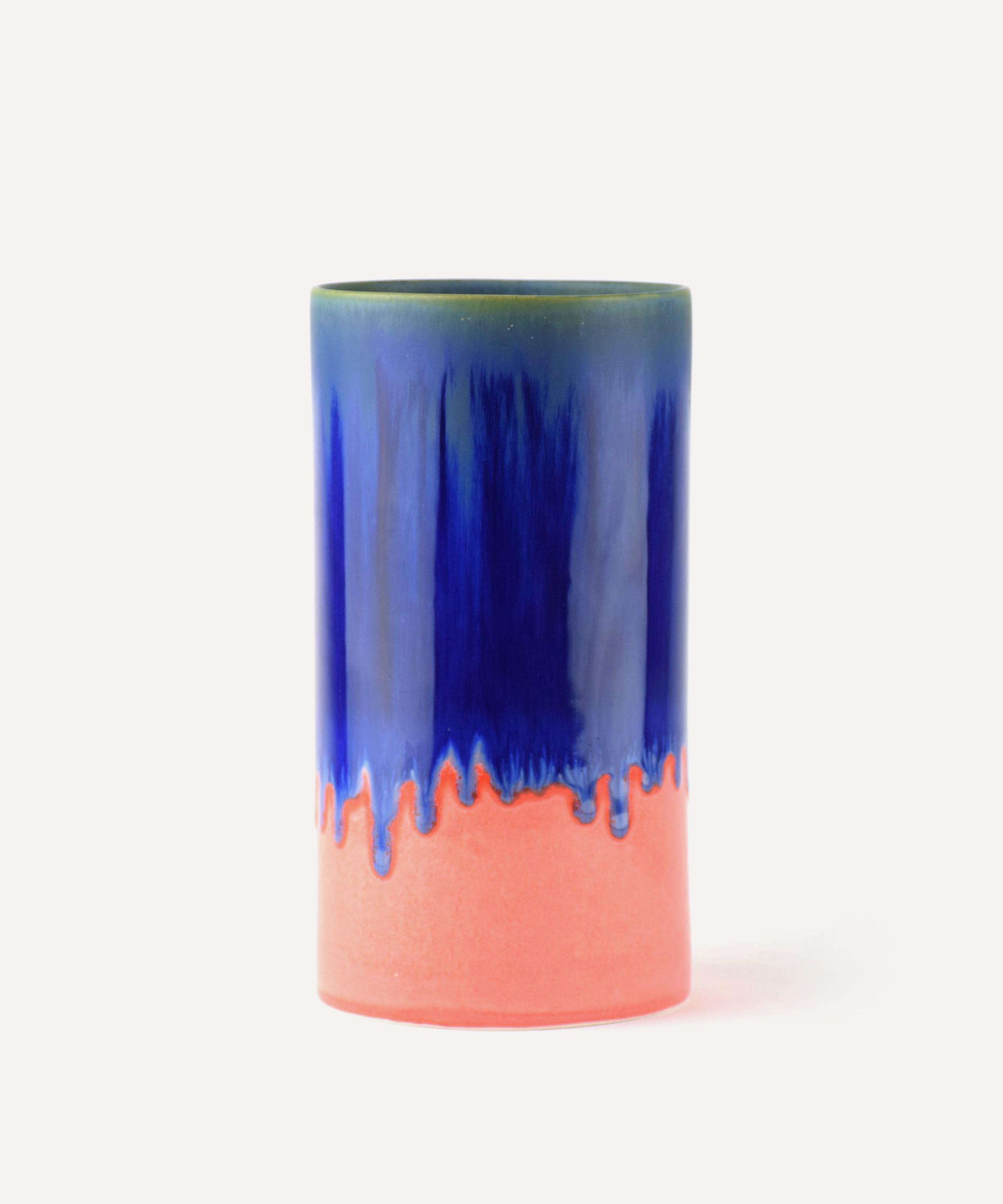 SGW Lab - Dark Blue Extra Large Porcelain Cylinder Vase image number 0