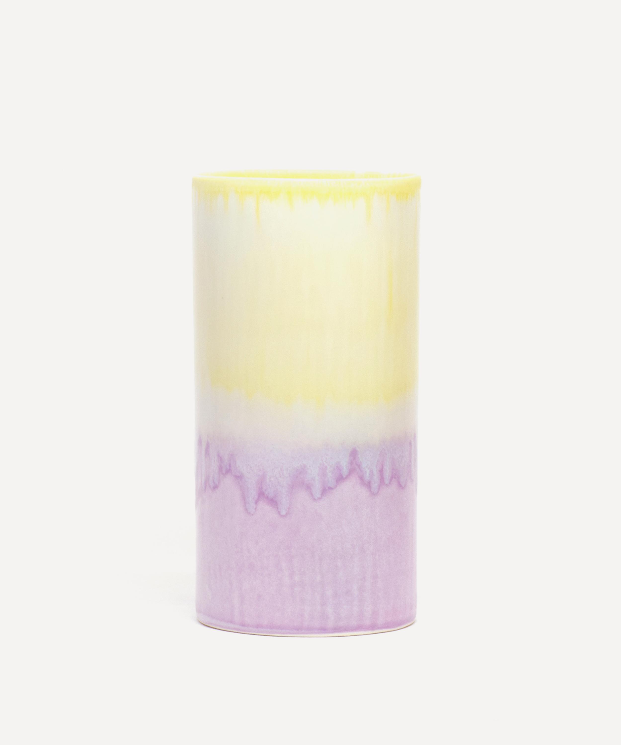 SGW Lab - Pale Yellow Extra Large Porcelain Cylinder Vase image number 0