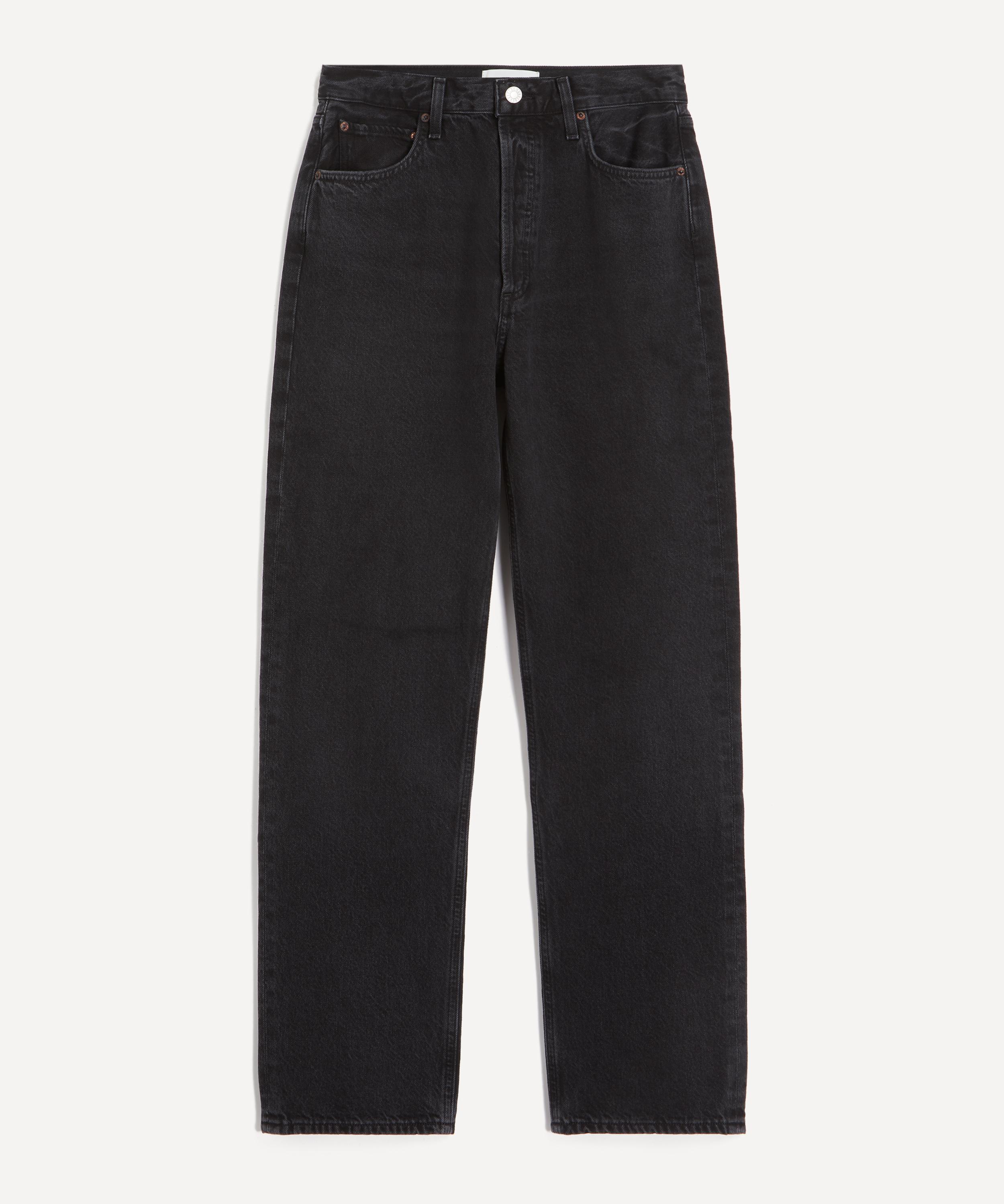 AGOLDE - 90s Pinch Waist High-Rise Straight Jeans in Vanta