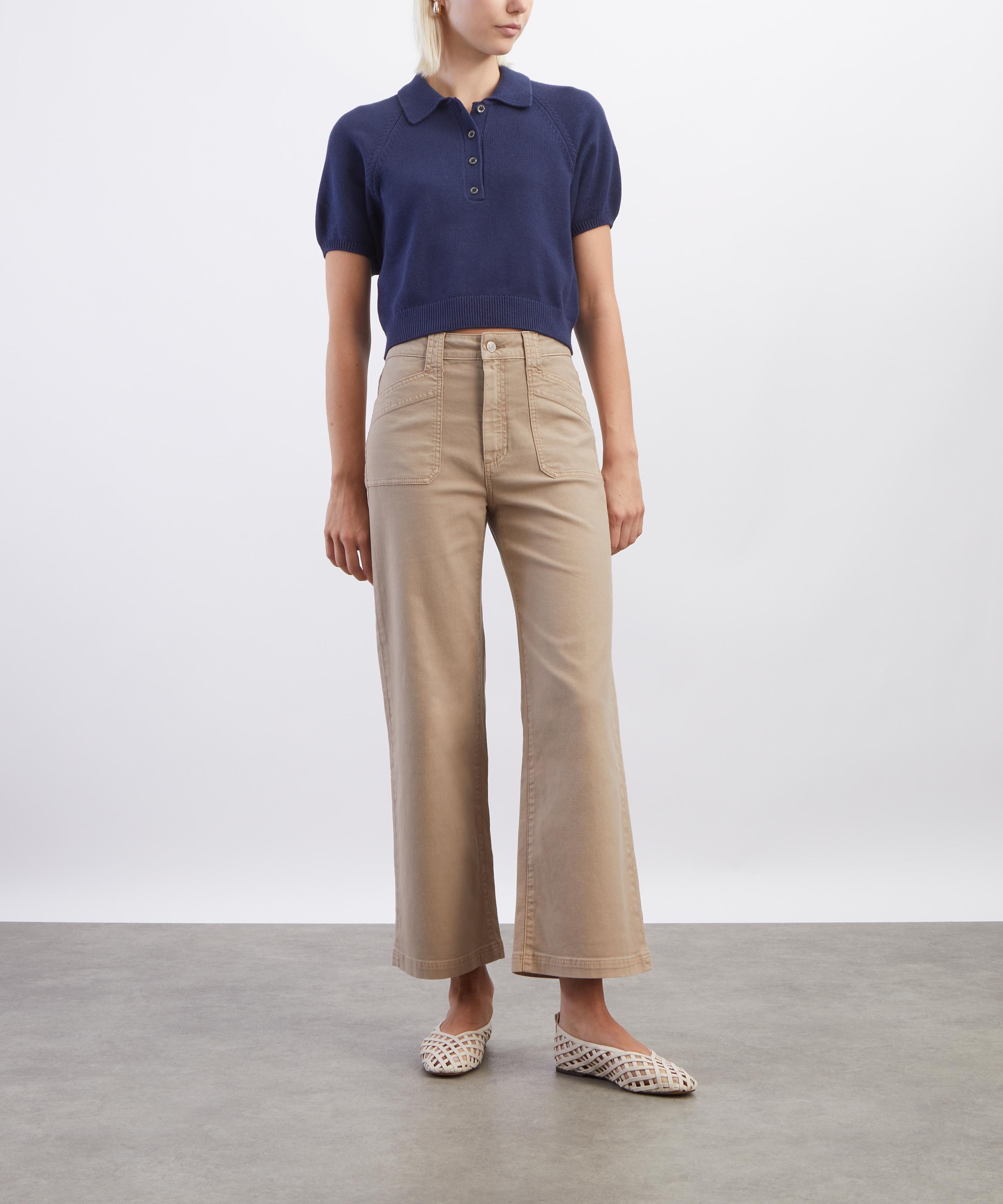 Paige - Navy Birch Top image number 1