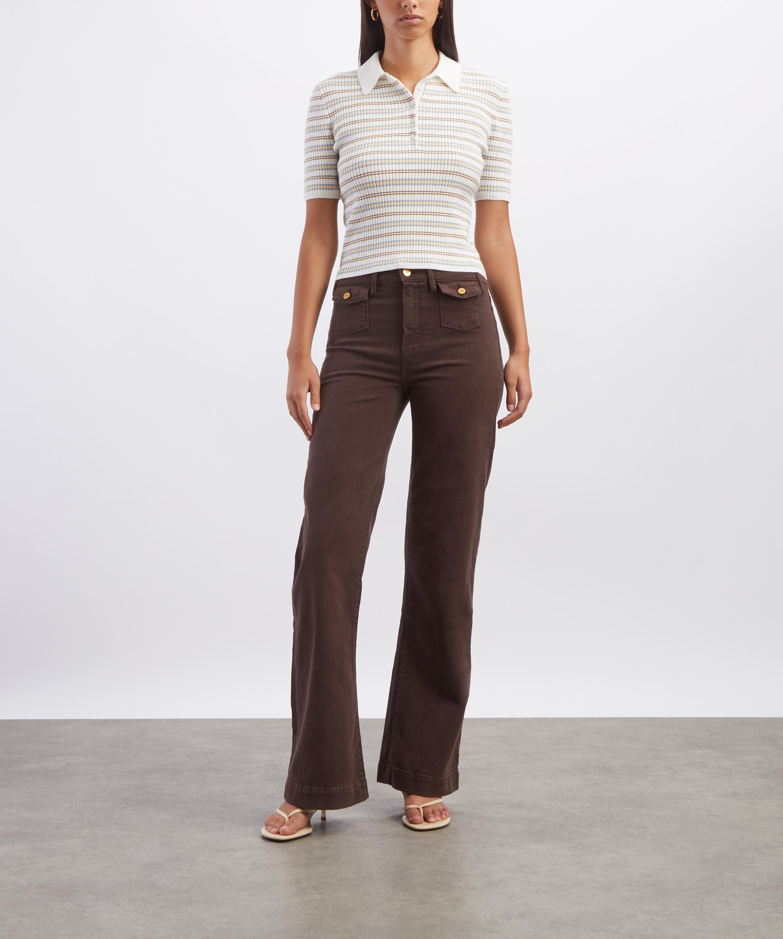 Paige - Leenah 32 Wide-Leg Jeans in Rich Chocolate image number 1