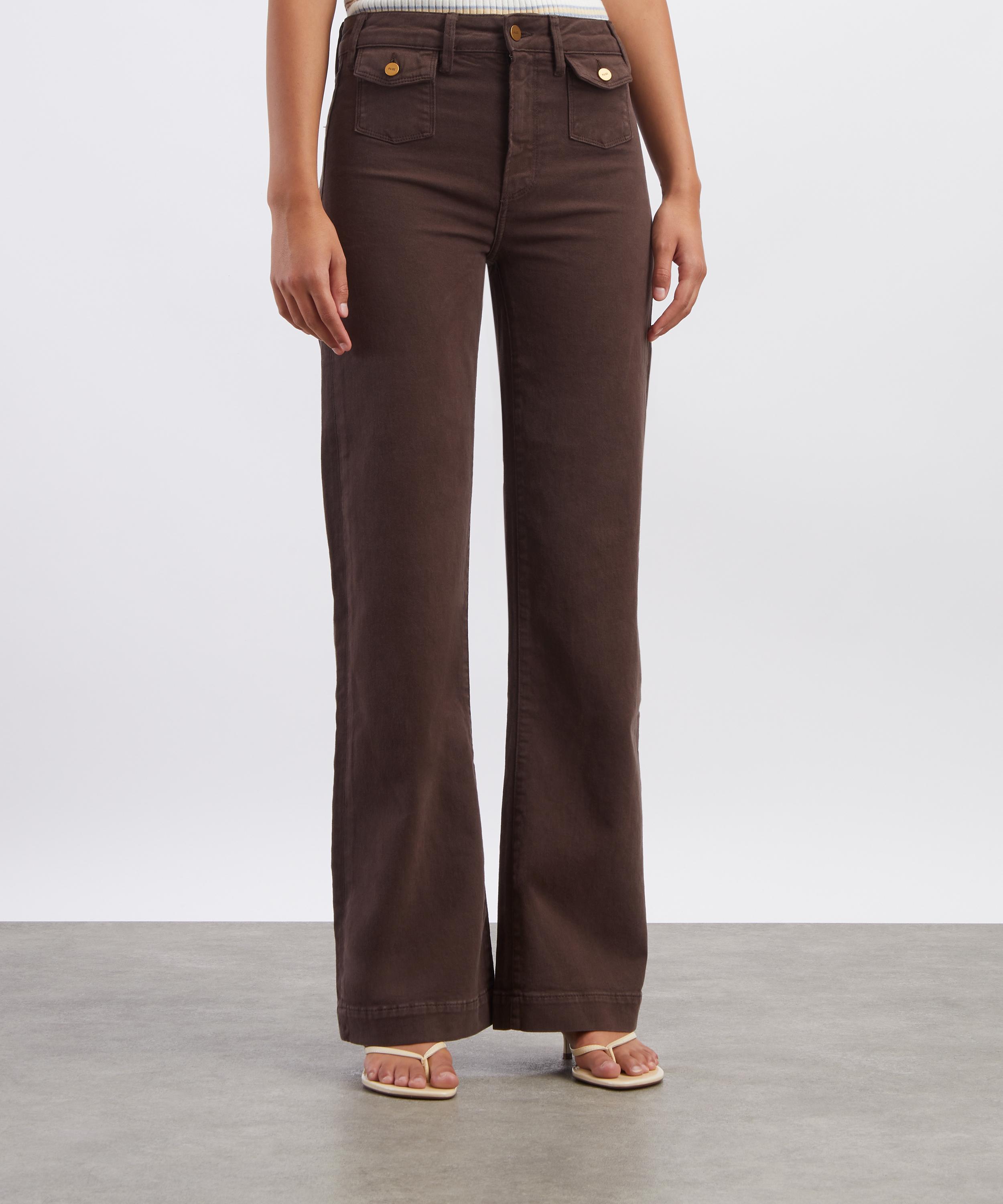 Paige - Leenah 32 Wide-Leg Jeans in Rich Chocolate image number 2