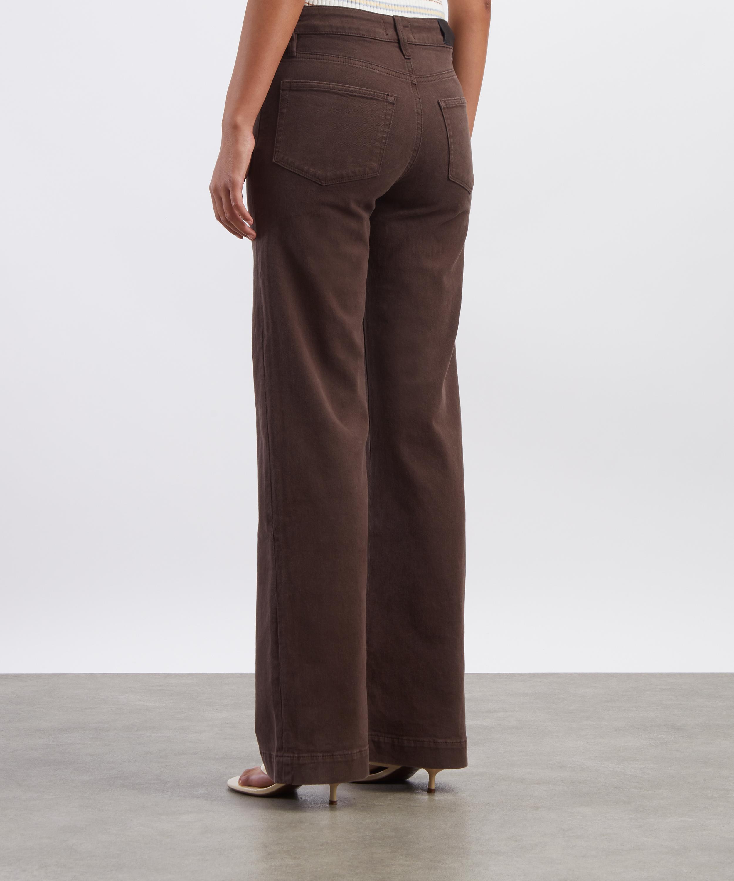 Paige - Leenah 32 Wide-Leg Jeans in Rich Chocolate image number 3