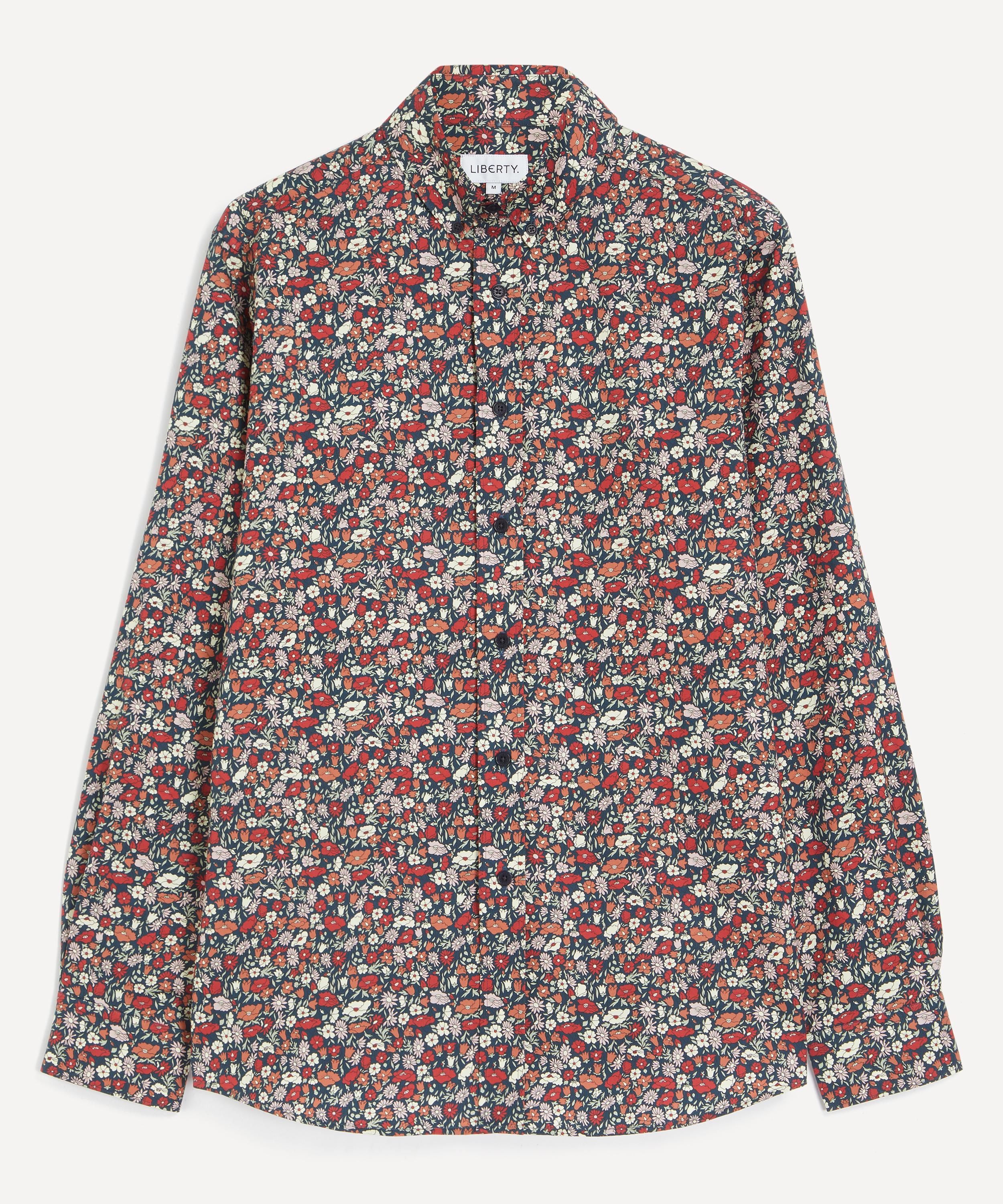 Liberty - Button-Down Regular Fit Shirt in Petal & Leaf image number 0