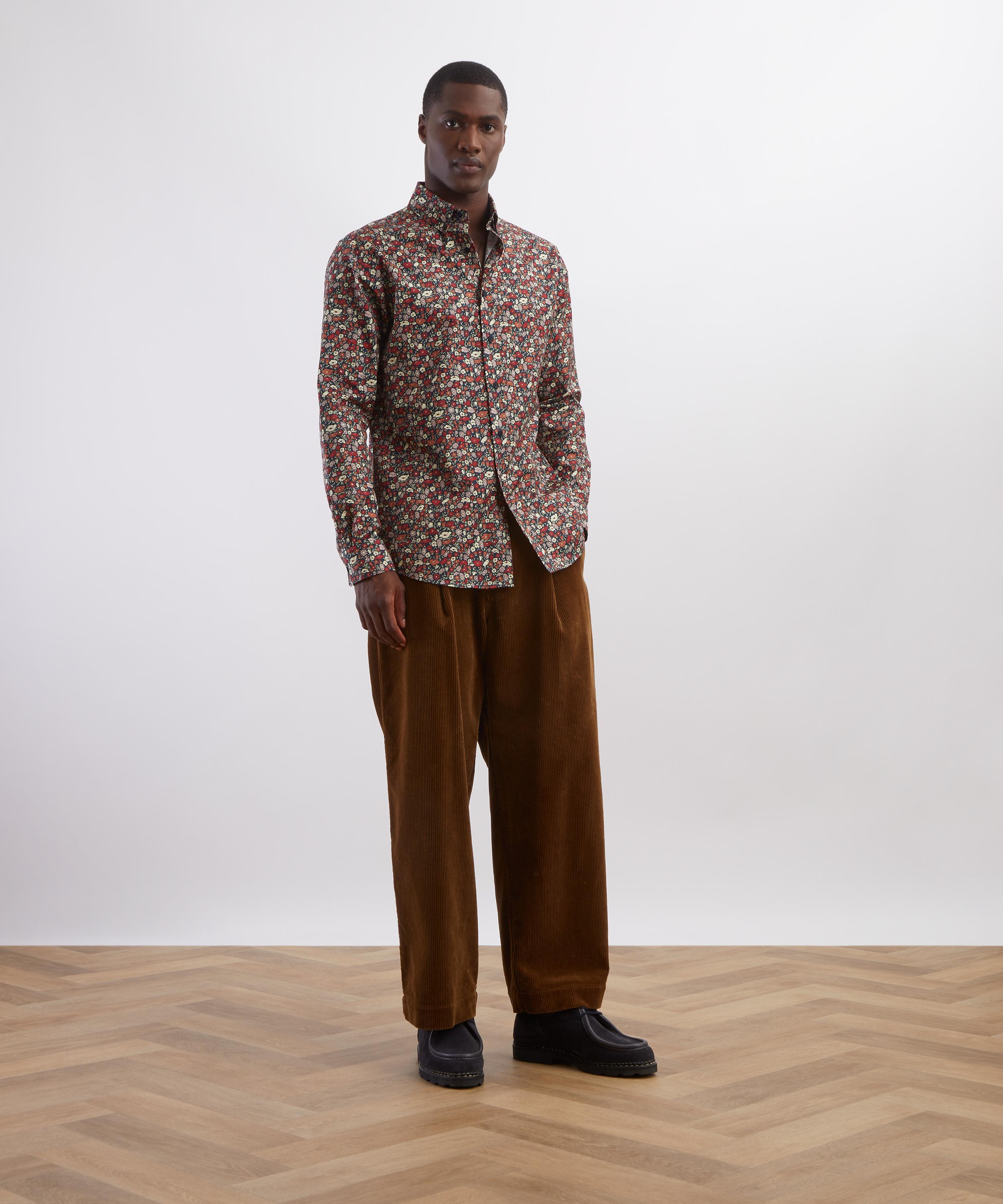 Liberty - Button-Down Regular Fit Shirt in Petal & Leaf image number 1