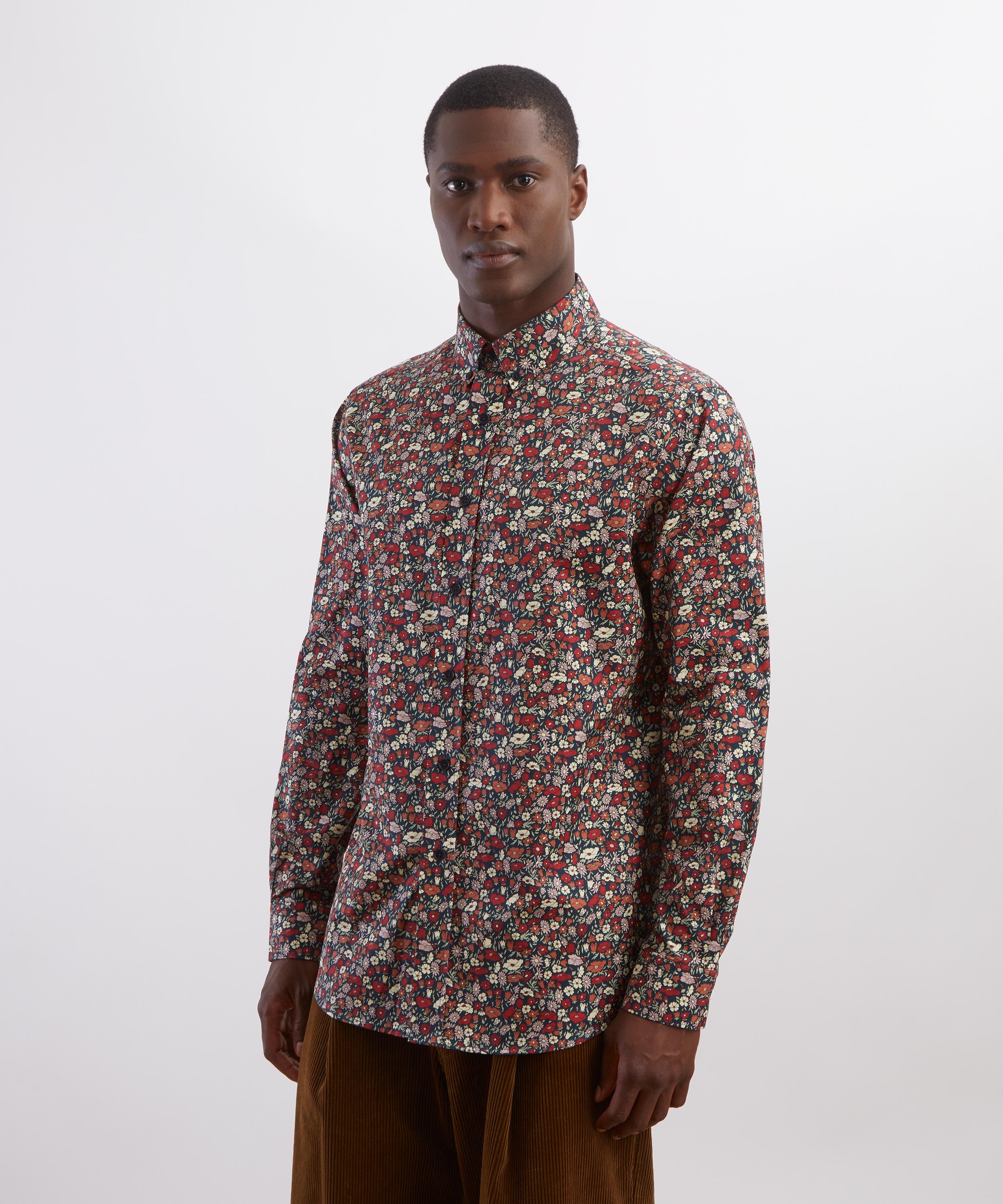 Liberty - Button-Down Regular Fit Shirt in Petal & Leaf image number 2