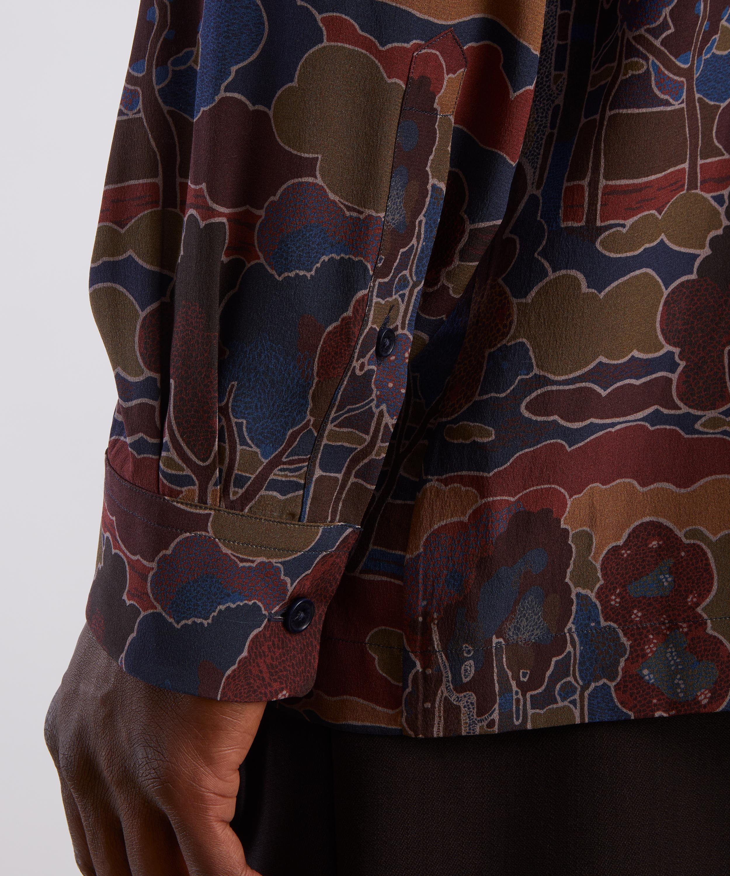 Liberty - Silk Classic Fit Shirt in Prospect Road image number 4