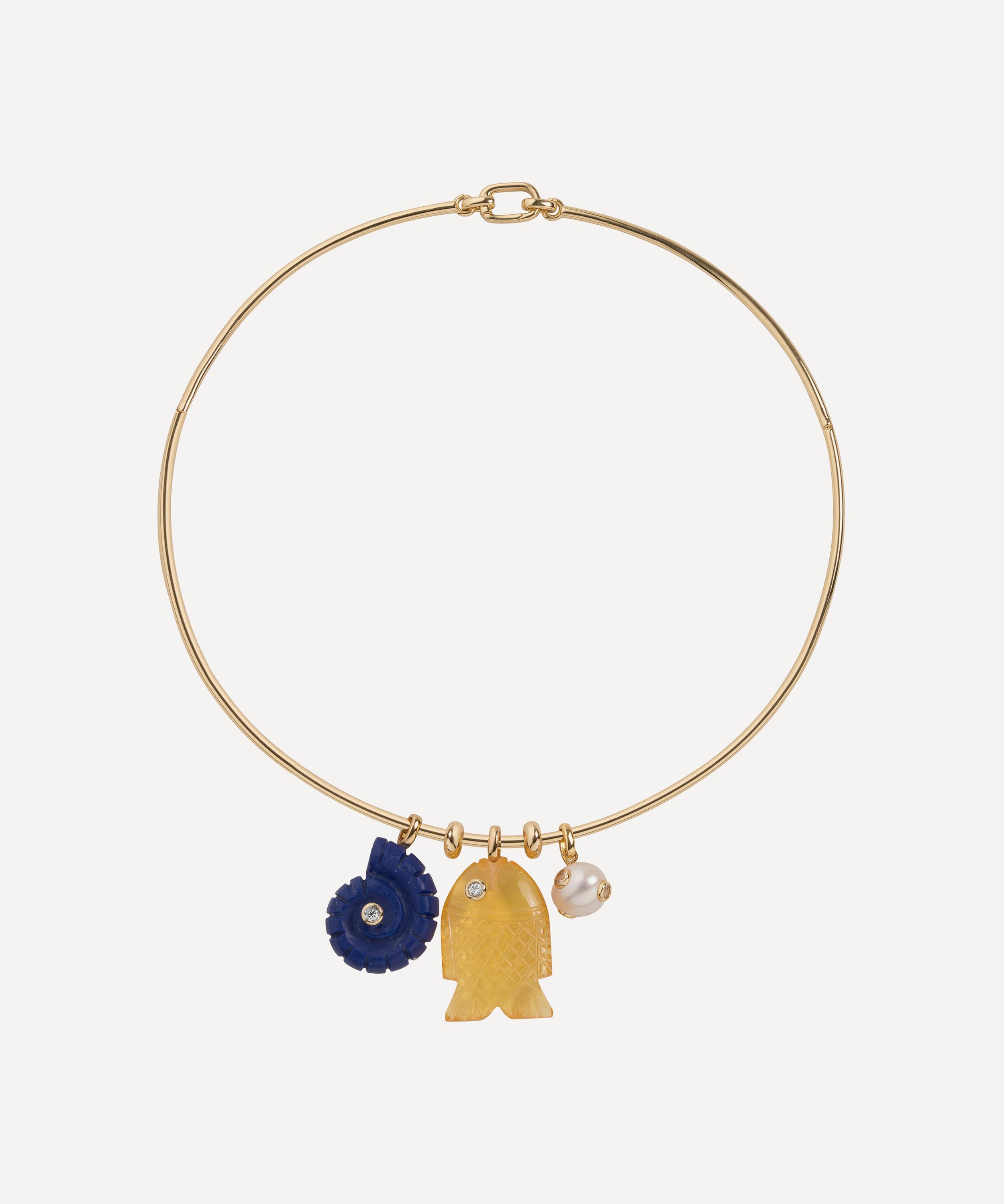 Martha Calvo - 14ct Gold-Plated Aurelia Pendant Necklace