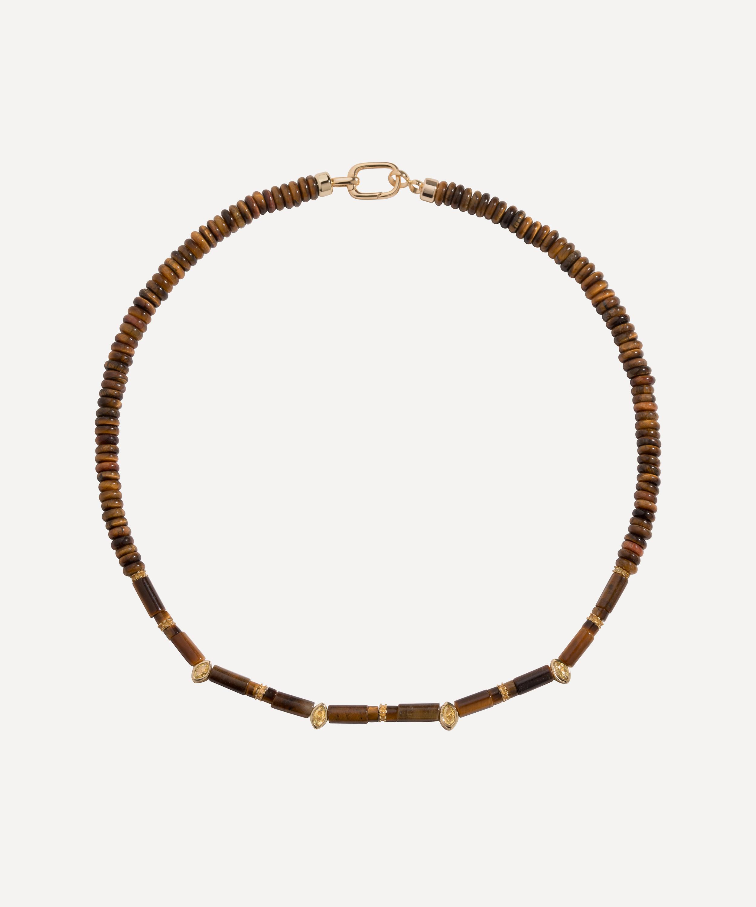 Martha Calvo - 14ct Gold-Plated Sienna Beaded Necklace