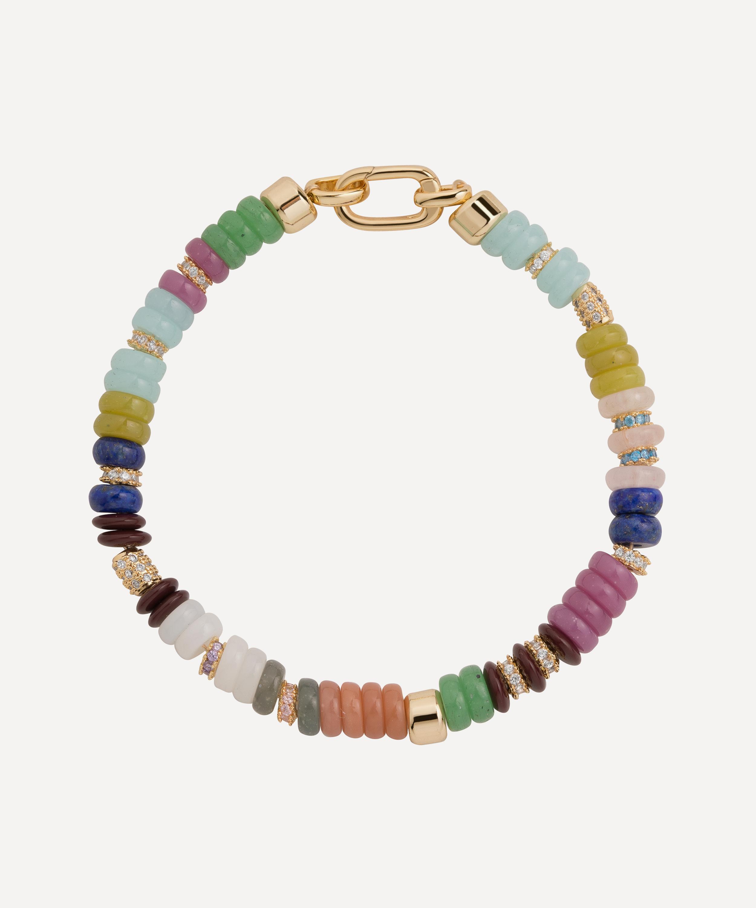 Martha Calvo - 14ct Gold-Plated Aria Beaded Bracelet