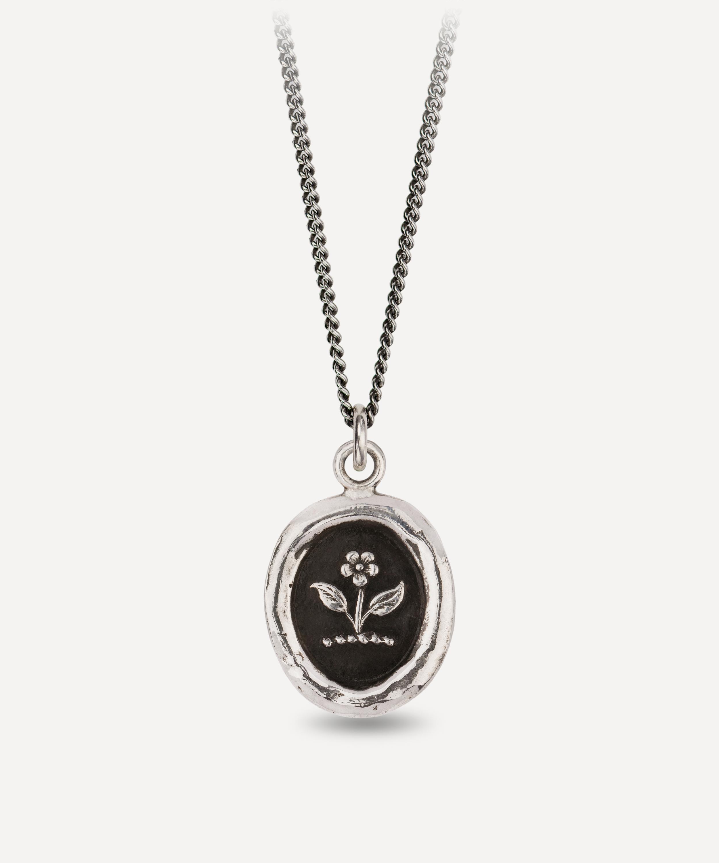 Pyrrha - Sterling Silver Beauty and Strength Talisman Necklace