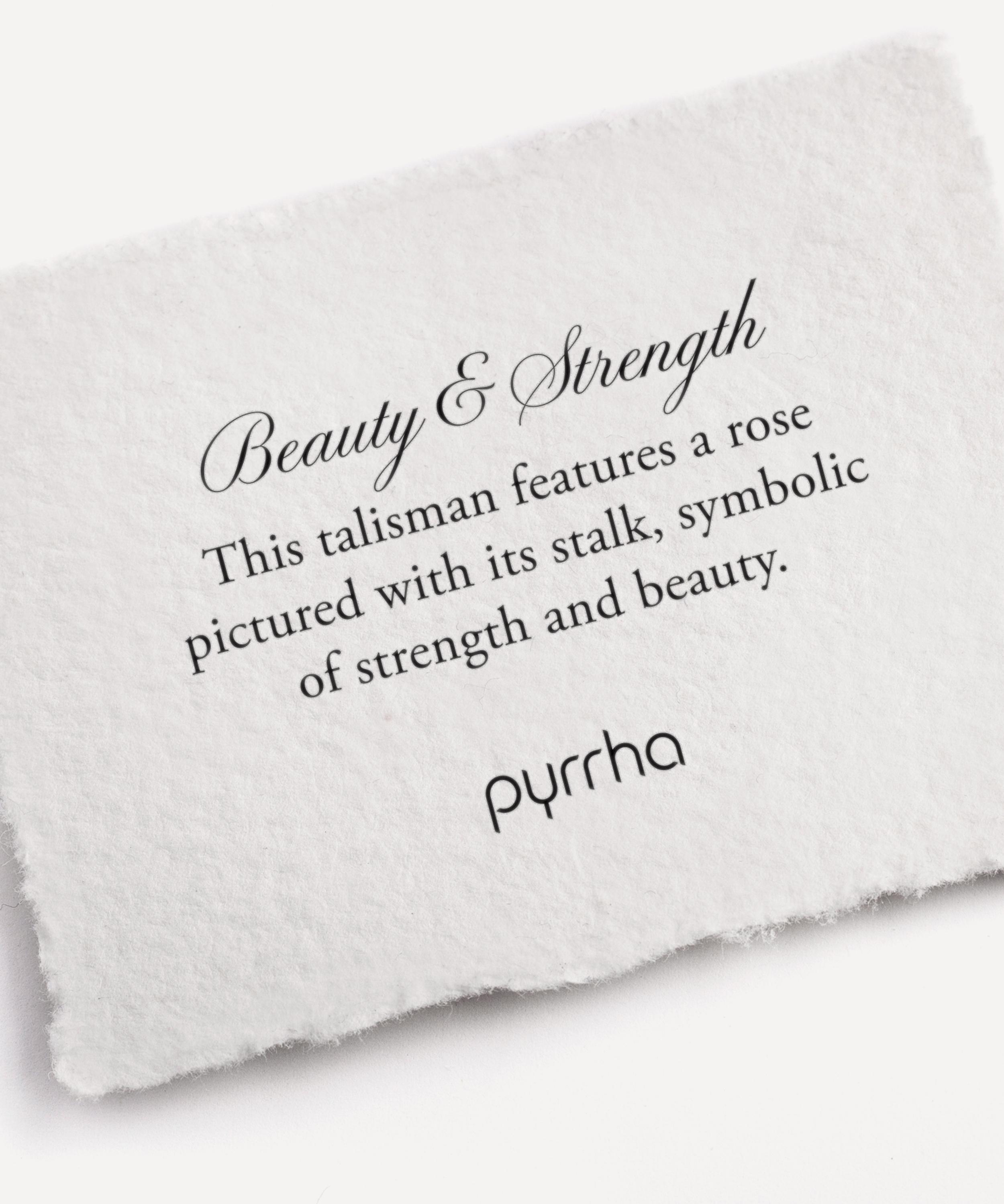 Pyrrha - Sterling Silver Beauty and Strength Talisman Necklace image number 2