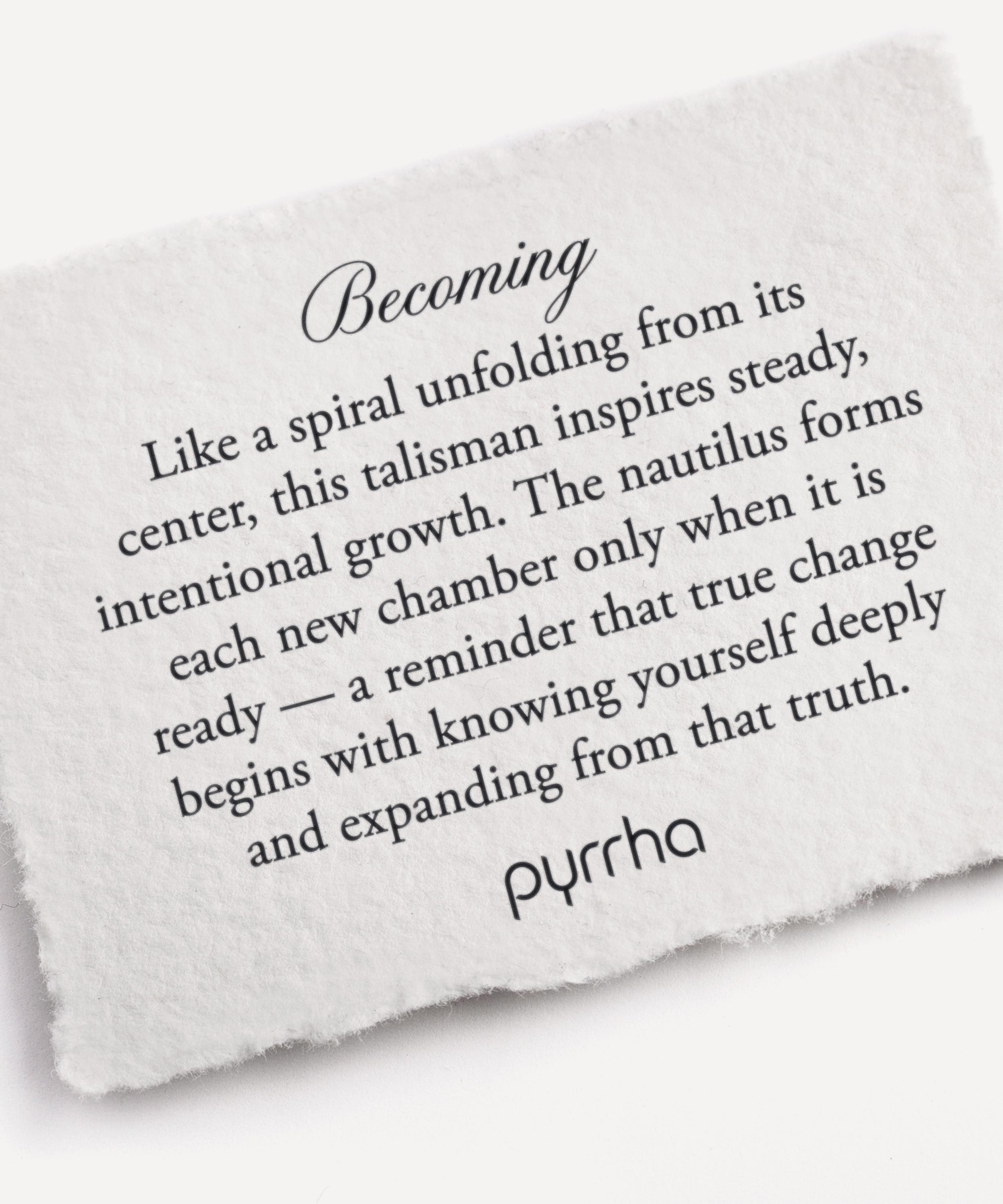 Pyrrha - Sterling Silver Becoming Talisman Necklace image number 4