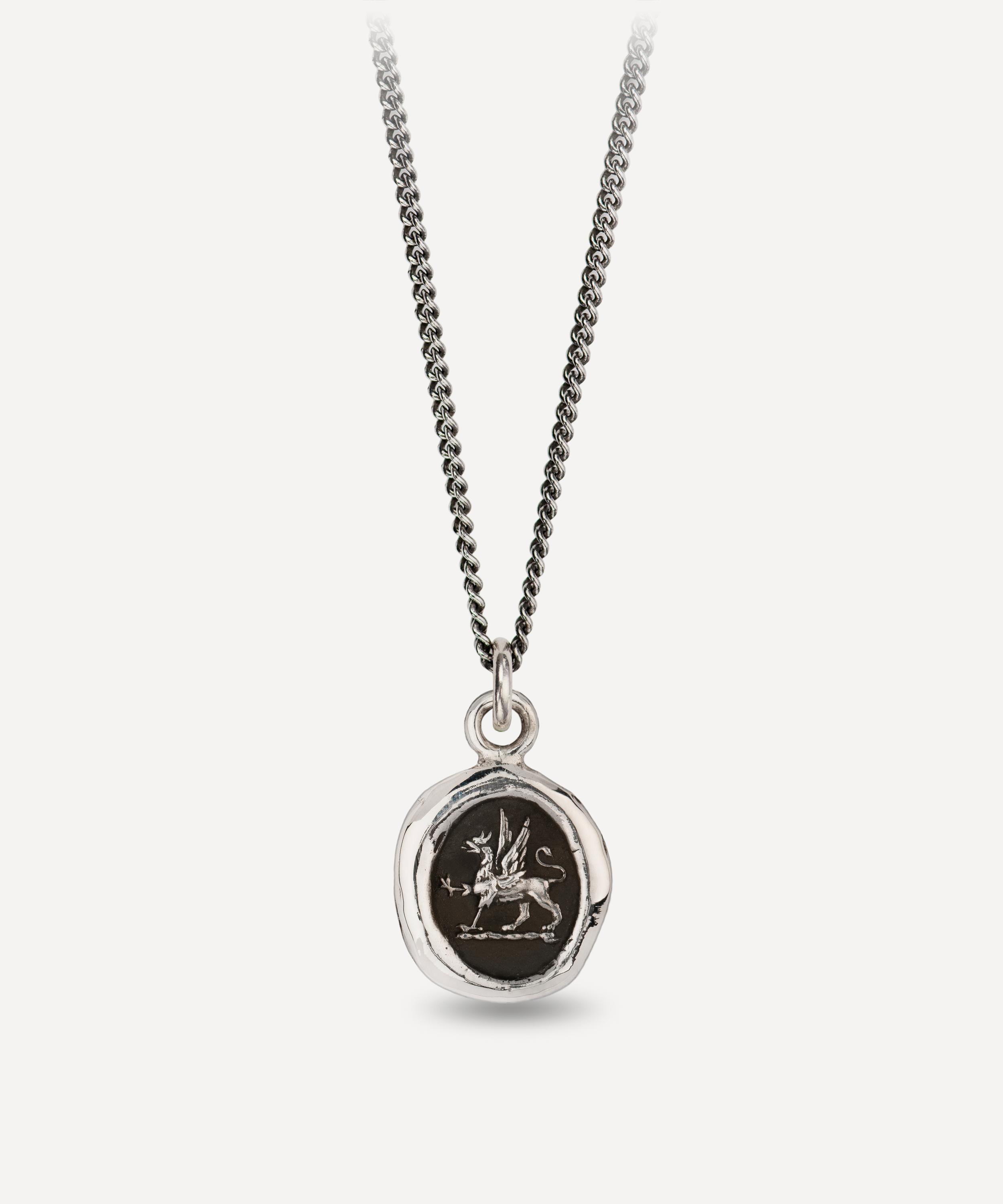 Pyrrha - Sterling  Silver Spirit Talisman Necklace image number 0