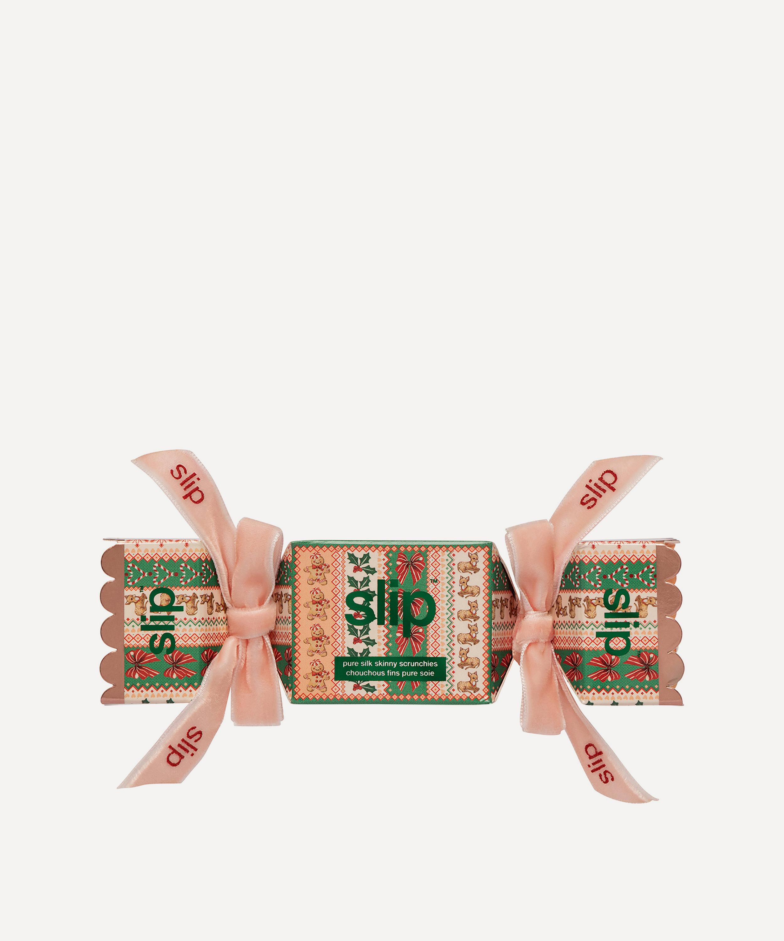 Slip - Noelle Silk Skinny Scrunchie Trio Cracker image number 6