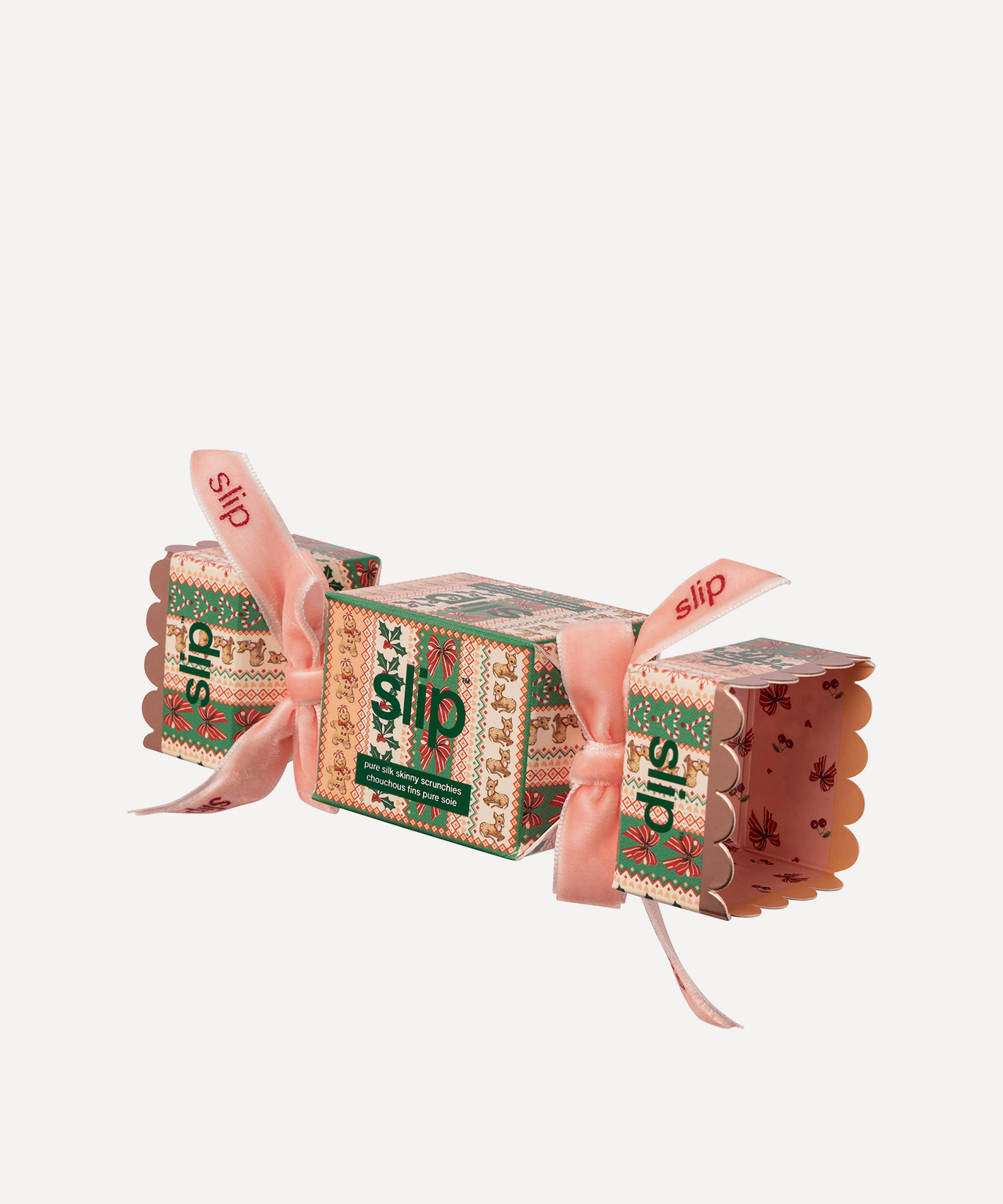 Slip - Noelle Silk Skinny Scrunchie Trio Cracker image number 7