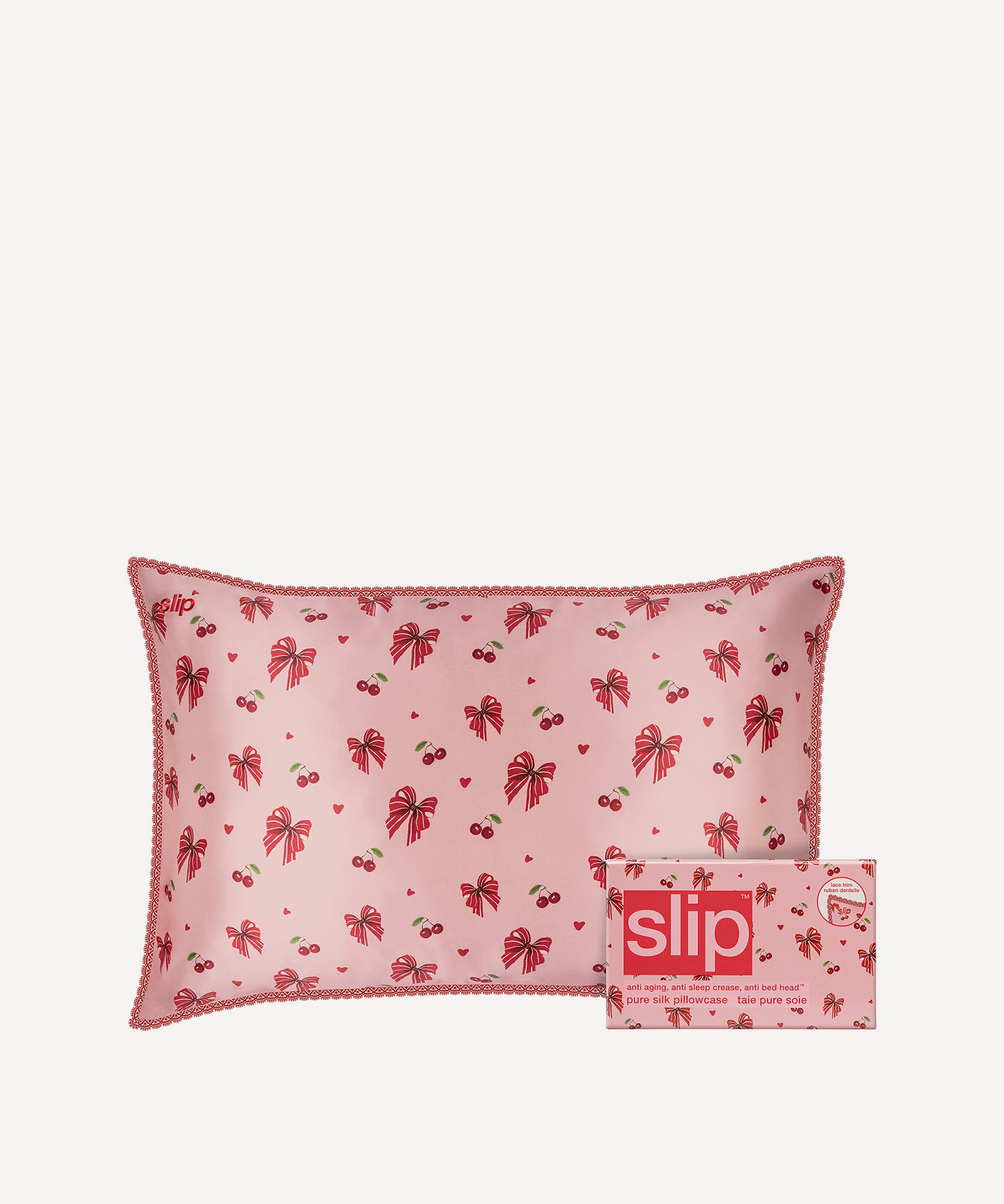 Slip - Emmie Silk Queen Lace-Trim Pillowcase image number 0