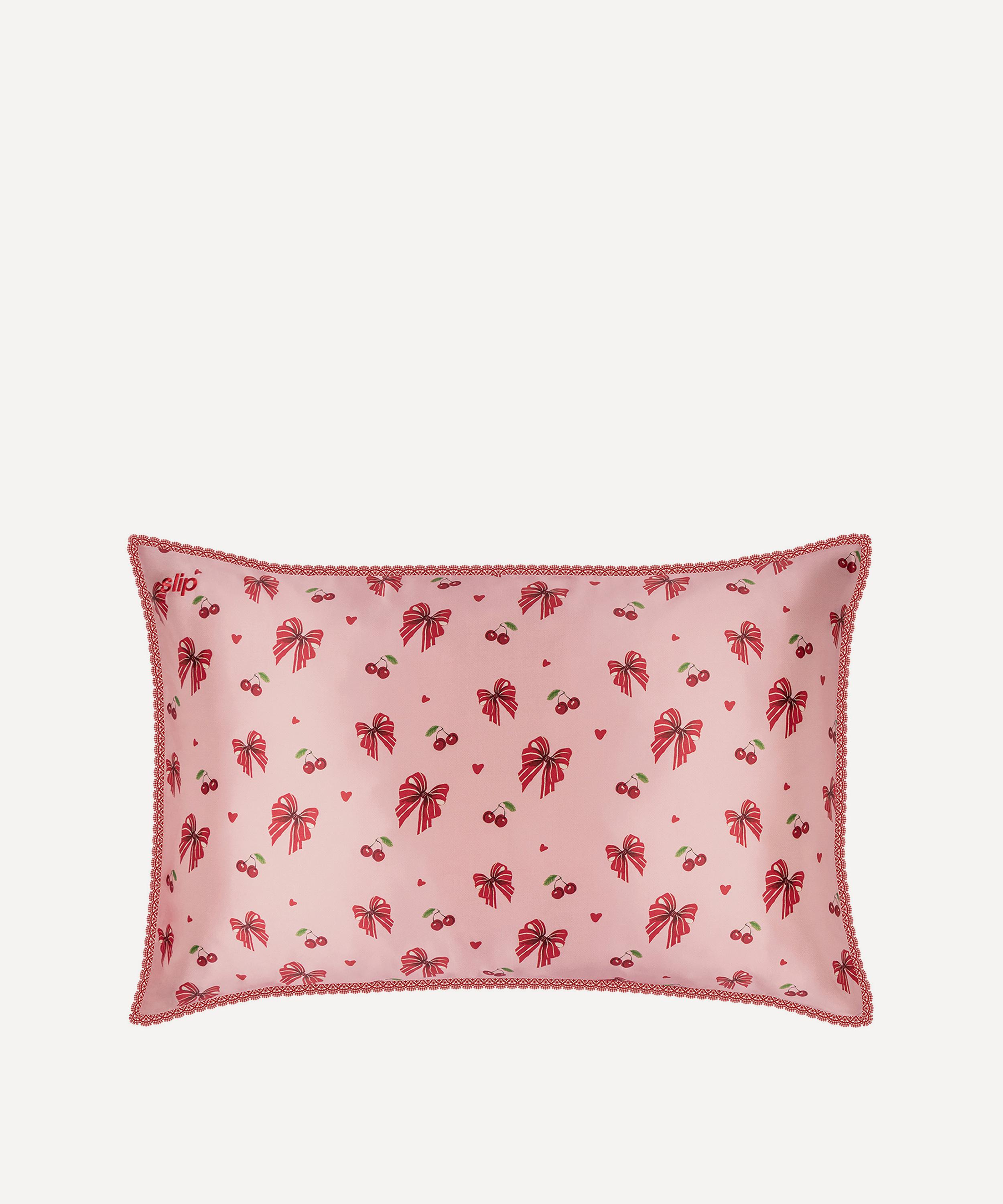 Slip - Emmie Silk Queen Lace-Trim Pillowcase image number 1