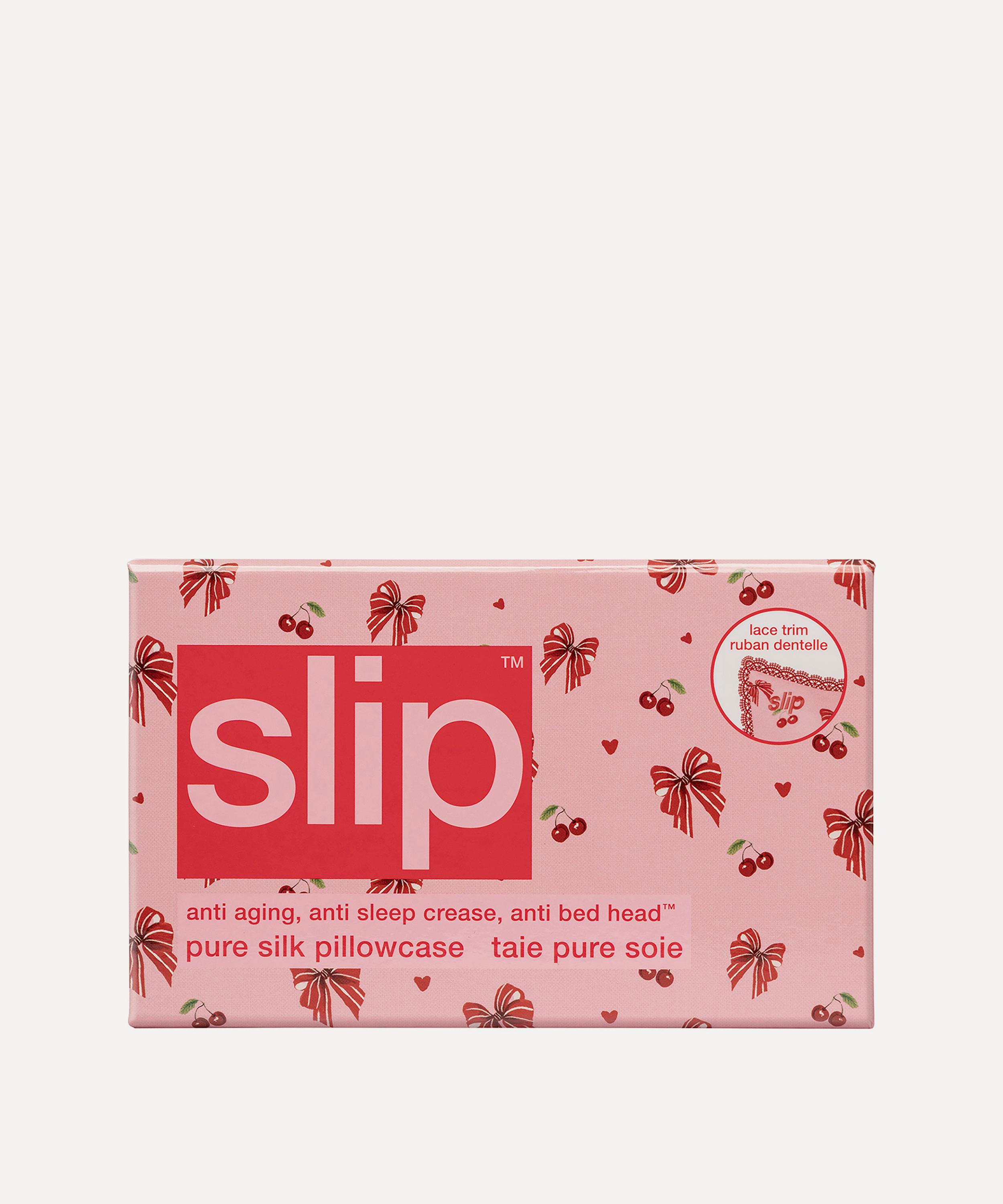Slip - Emmie Silk Queen Lace-Trim Pillowcase image number 7