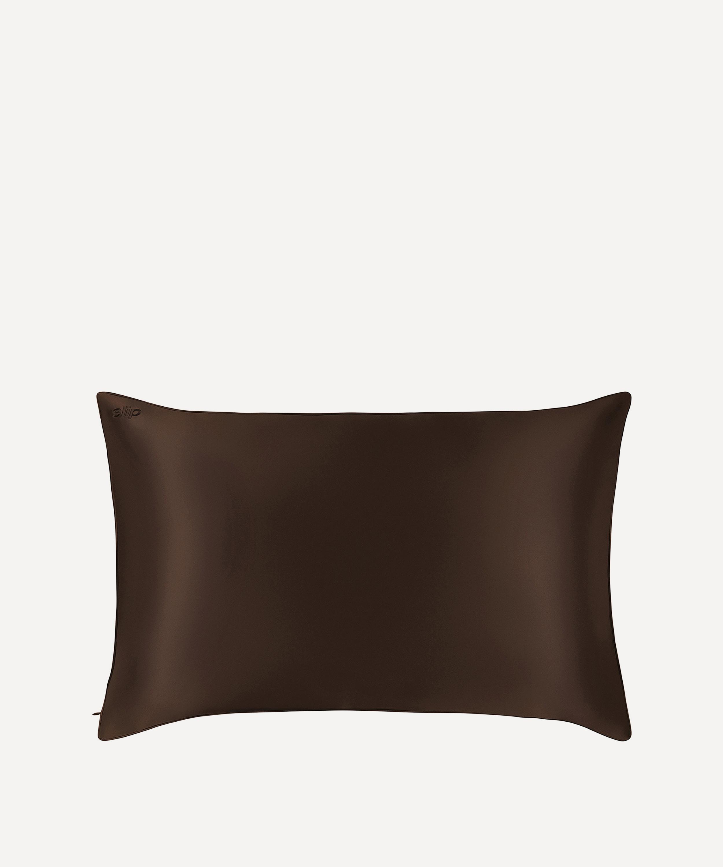 Slip - Chocolate Silk Queen Pillowcase image number 1
