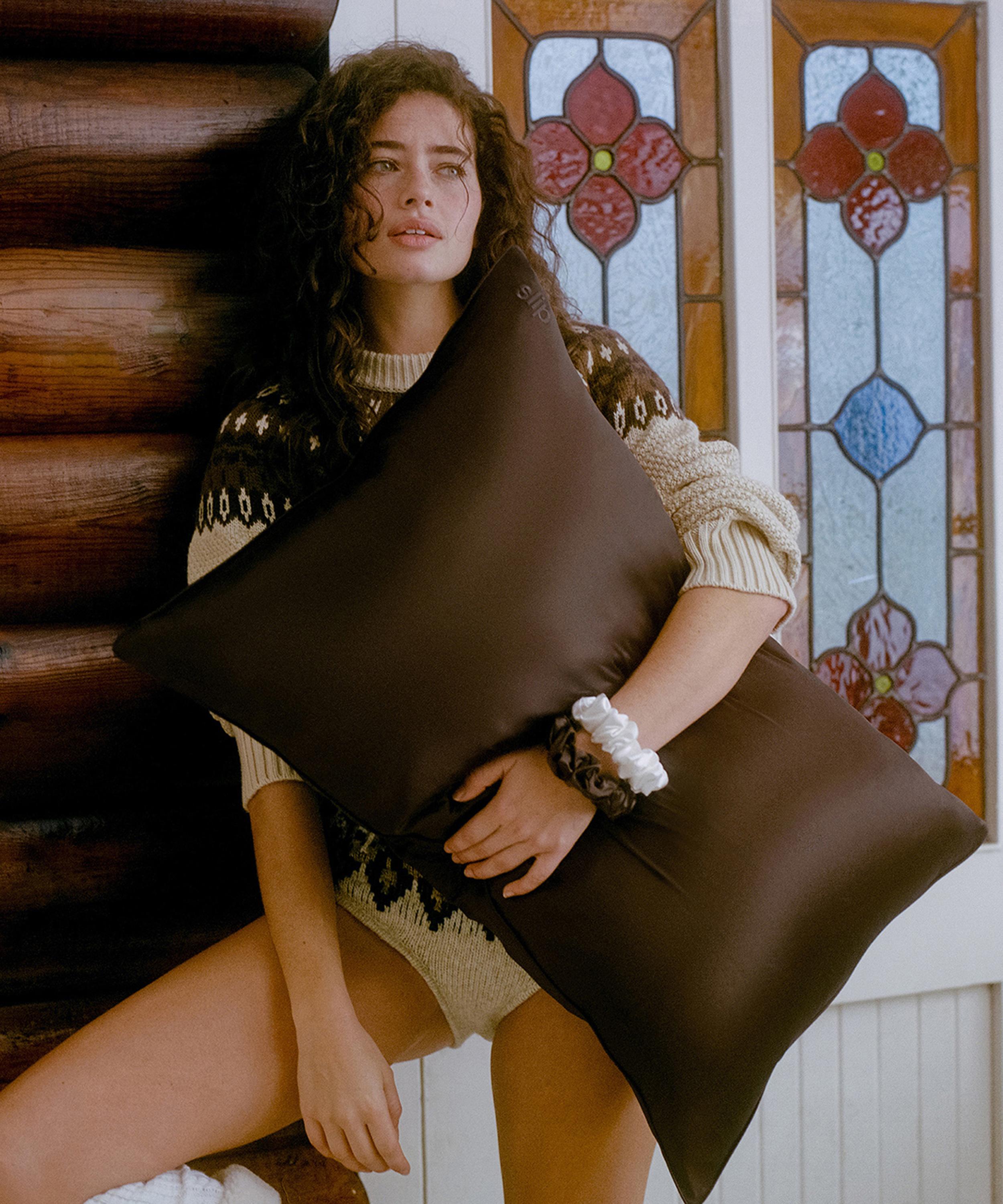 Slip - Chocolate Silk Queen Pillowcase image number 2