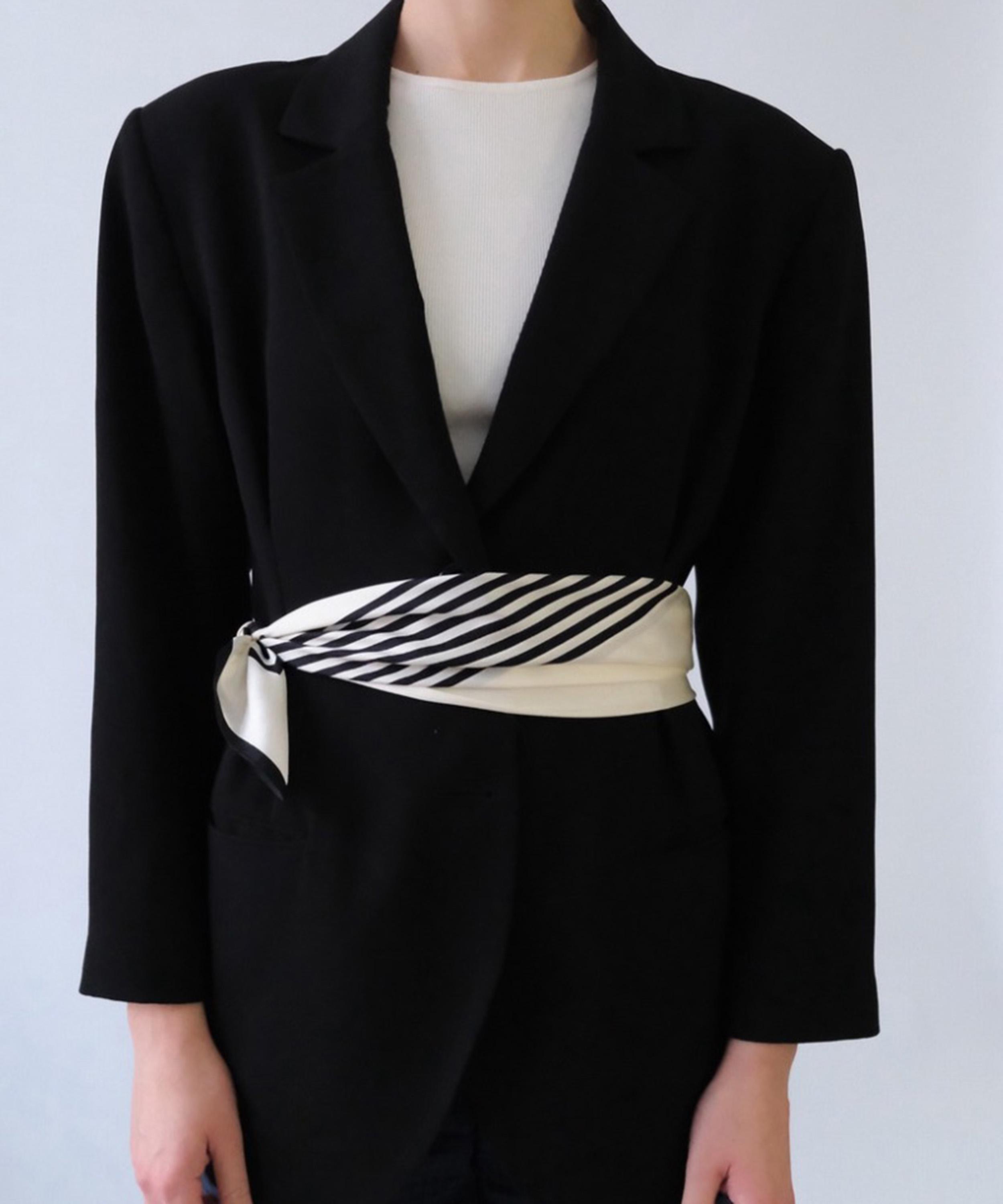 Le Scarf - Silk Scarf No.1 Stripes 90cm image number 6