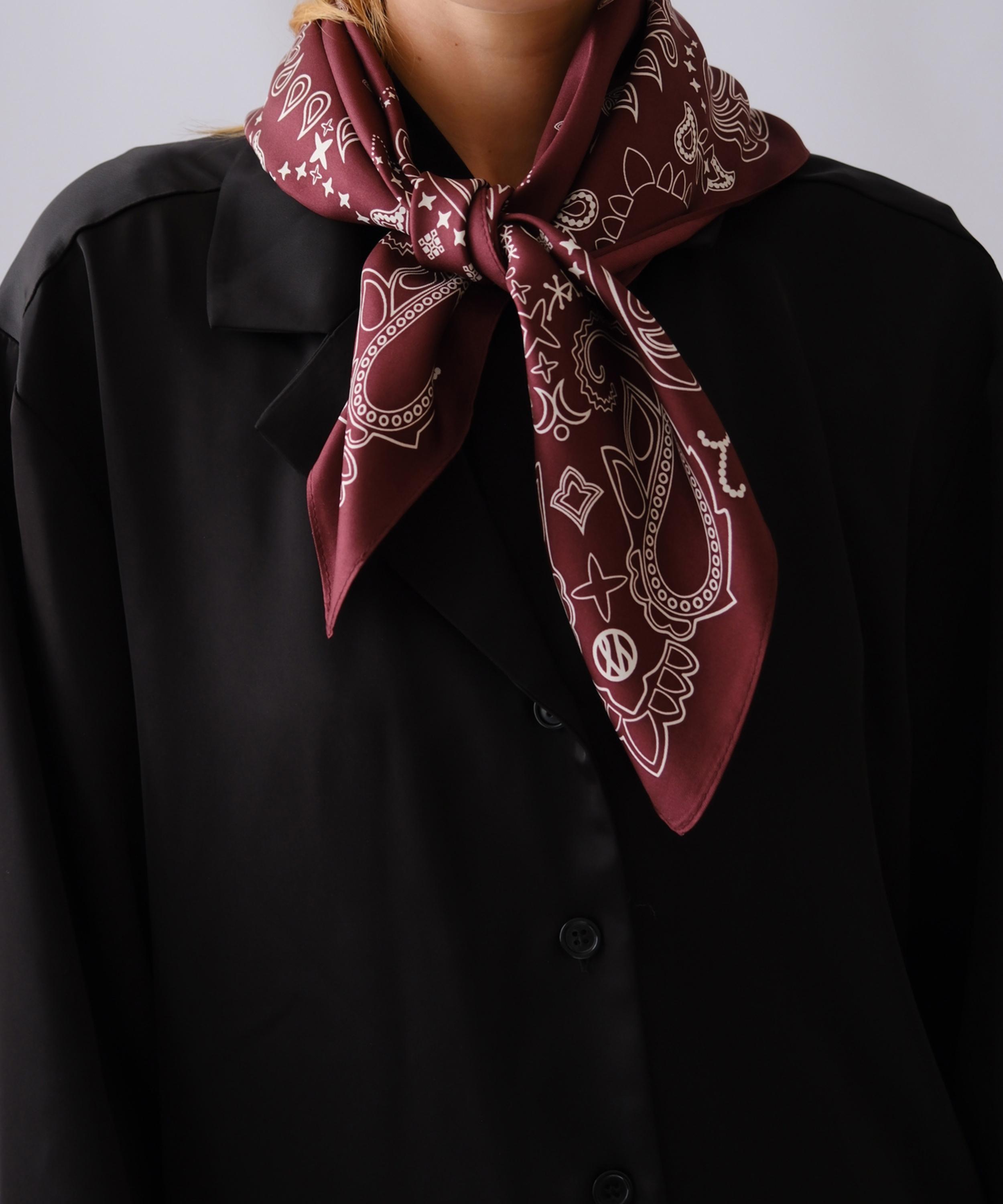 Le Scarf - Silk Scarf Paisley 65cm image number 1