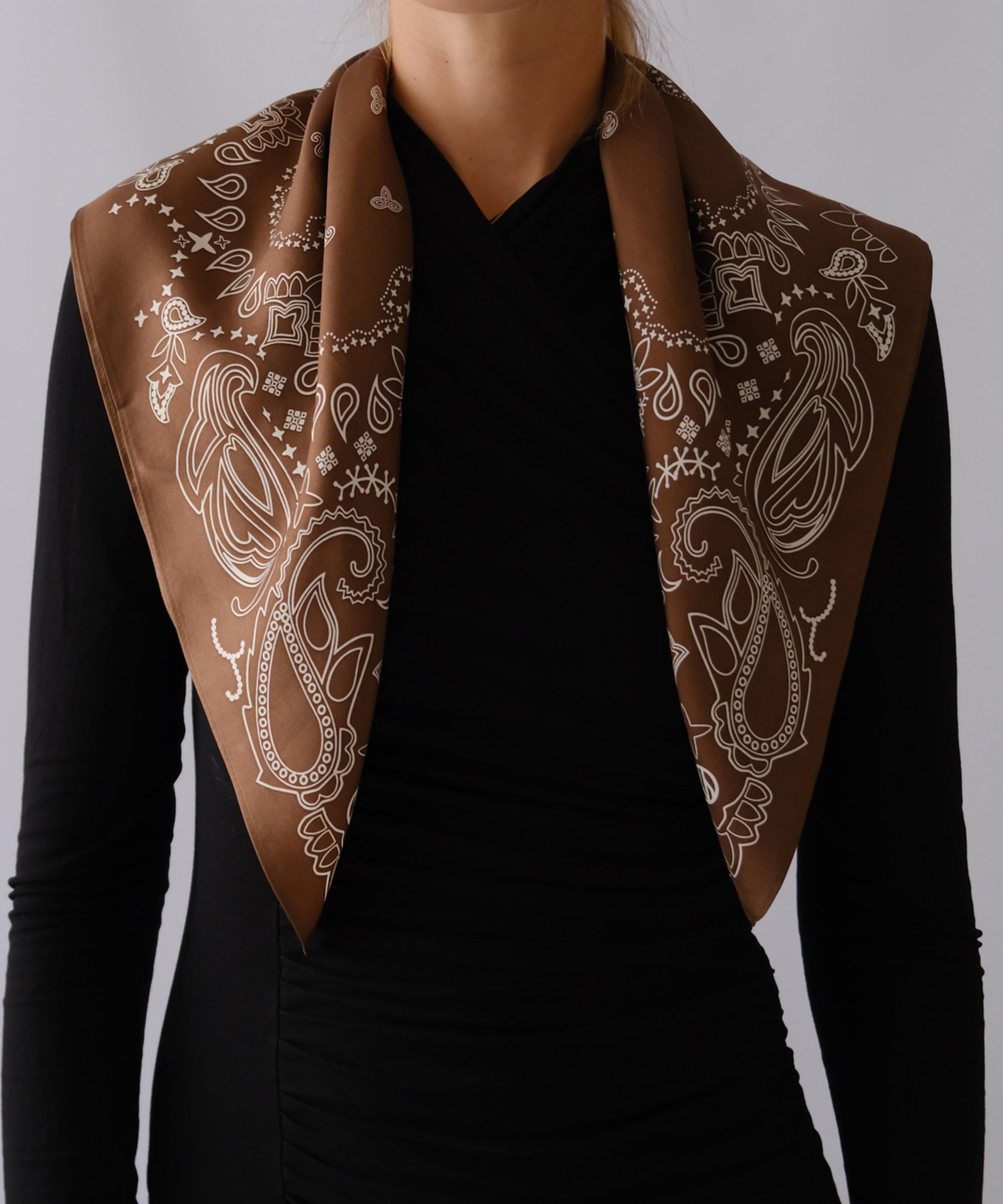Le Scarf - Silk Scarf Paisley 65cm image number 2