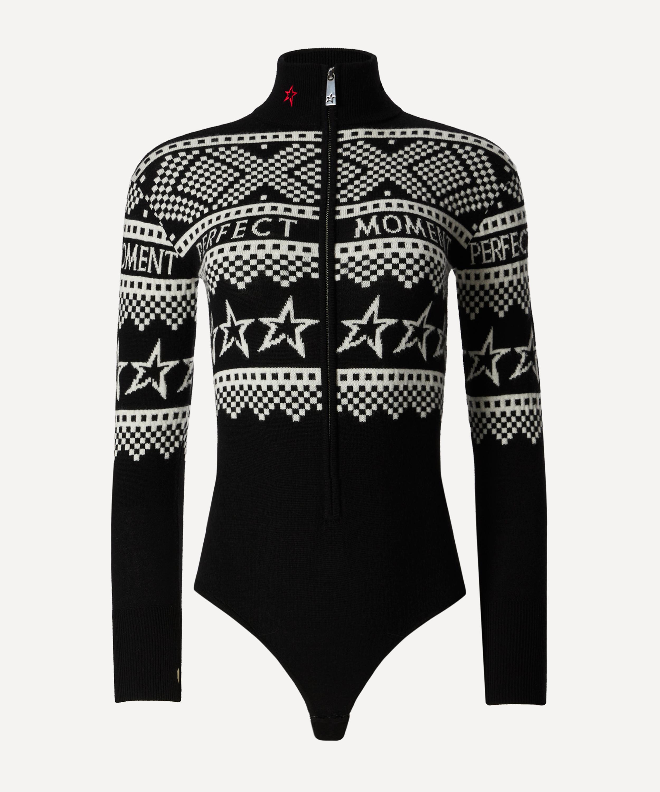 Perfect Moment - Intarsia-Knit Holiday Bodysuit image number 0