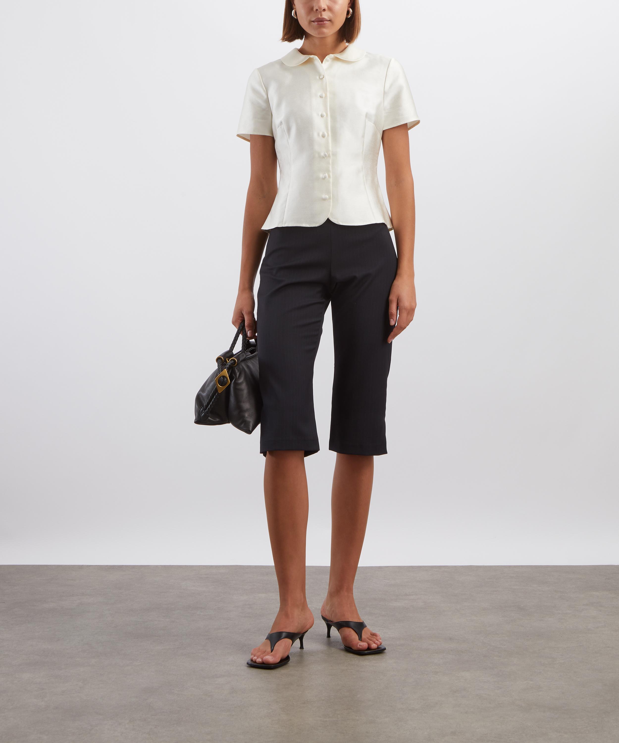Reformation - Haley-Kate Collared Button-Front Top image number 1