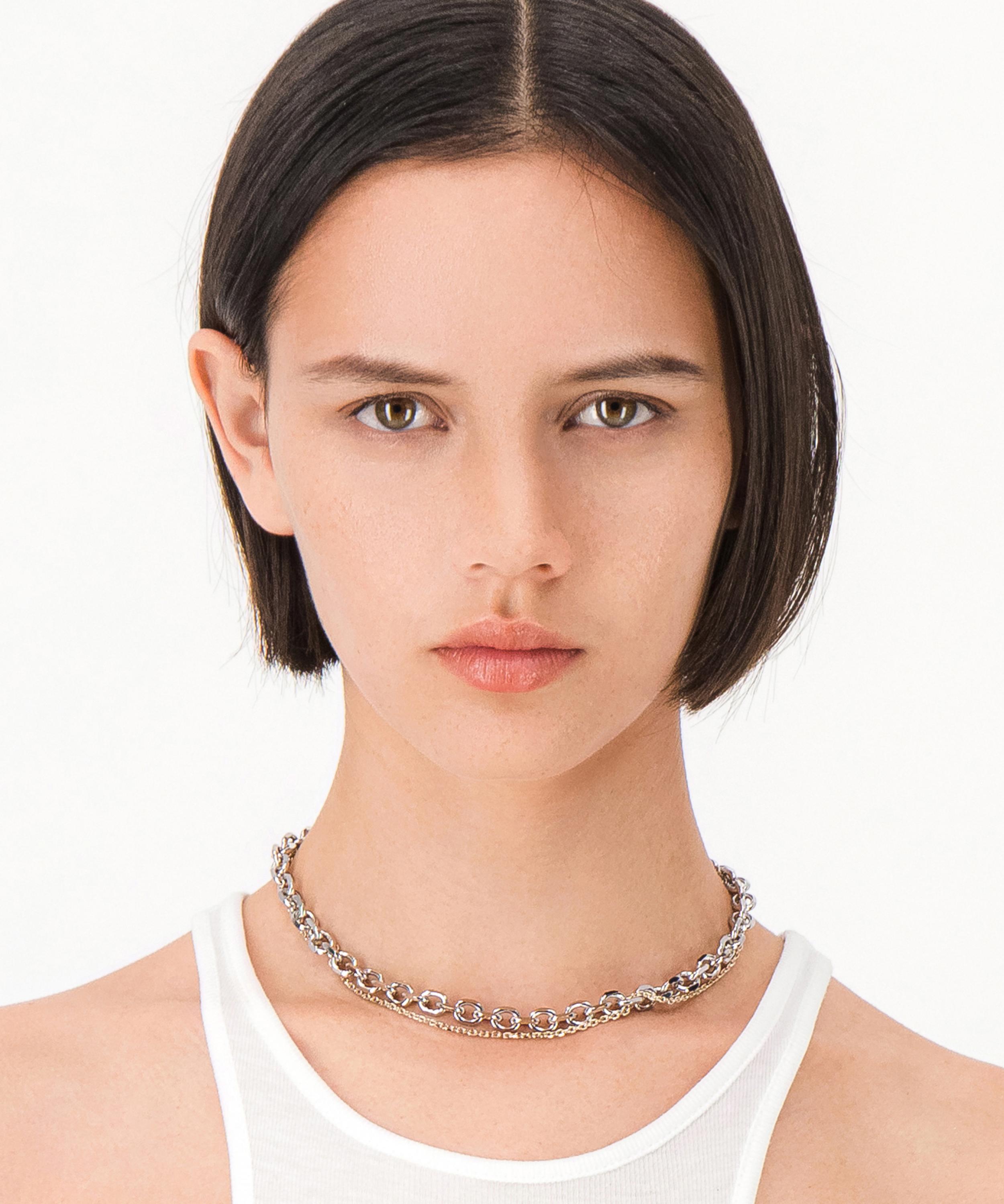 Justine Clenquet - Mixed Metal Dana Chain Choker Necklace image number 1