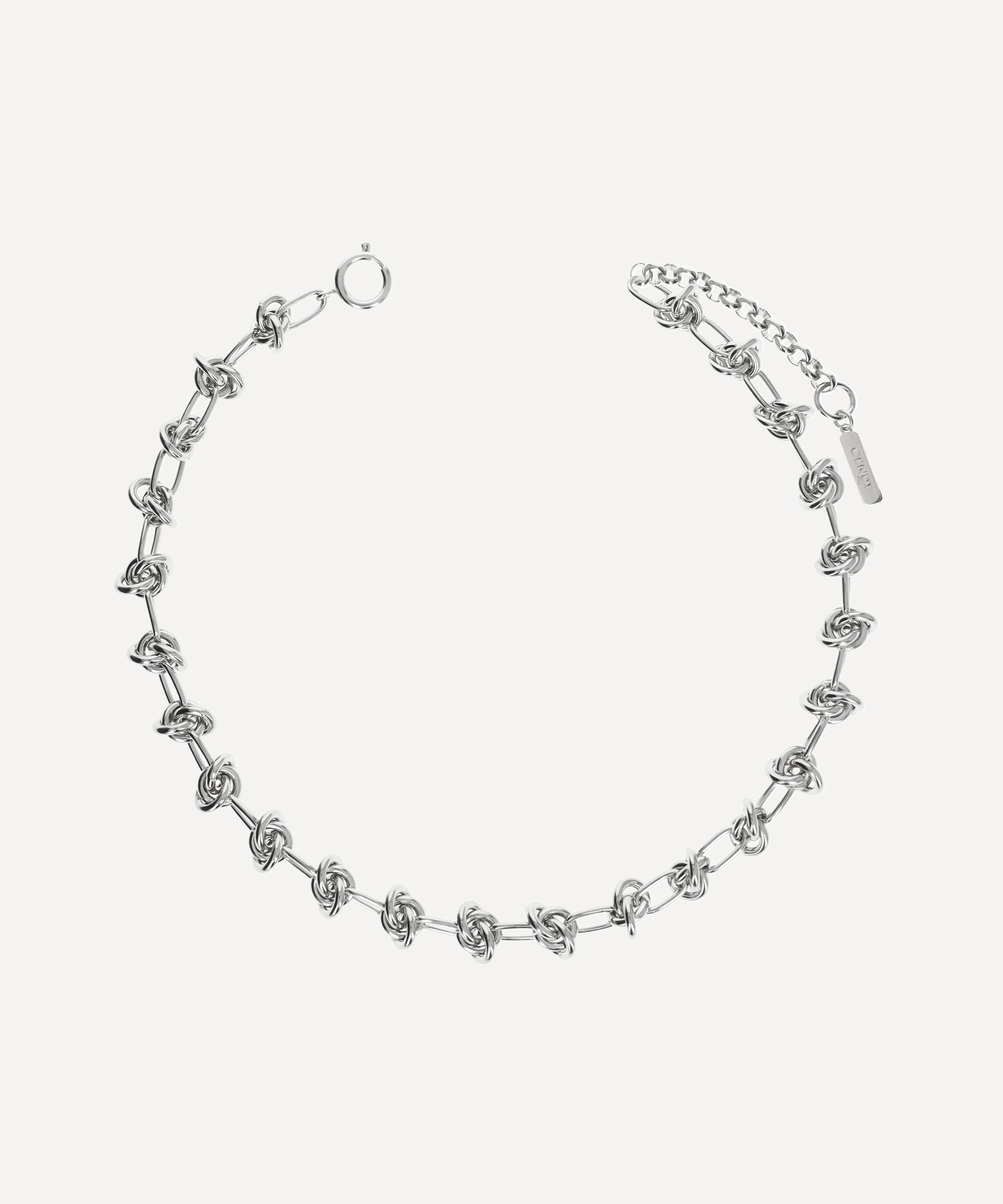 Justine Clenquet - Palladium-Plated Daria Chain Choker Necklace