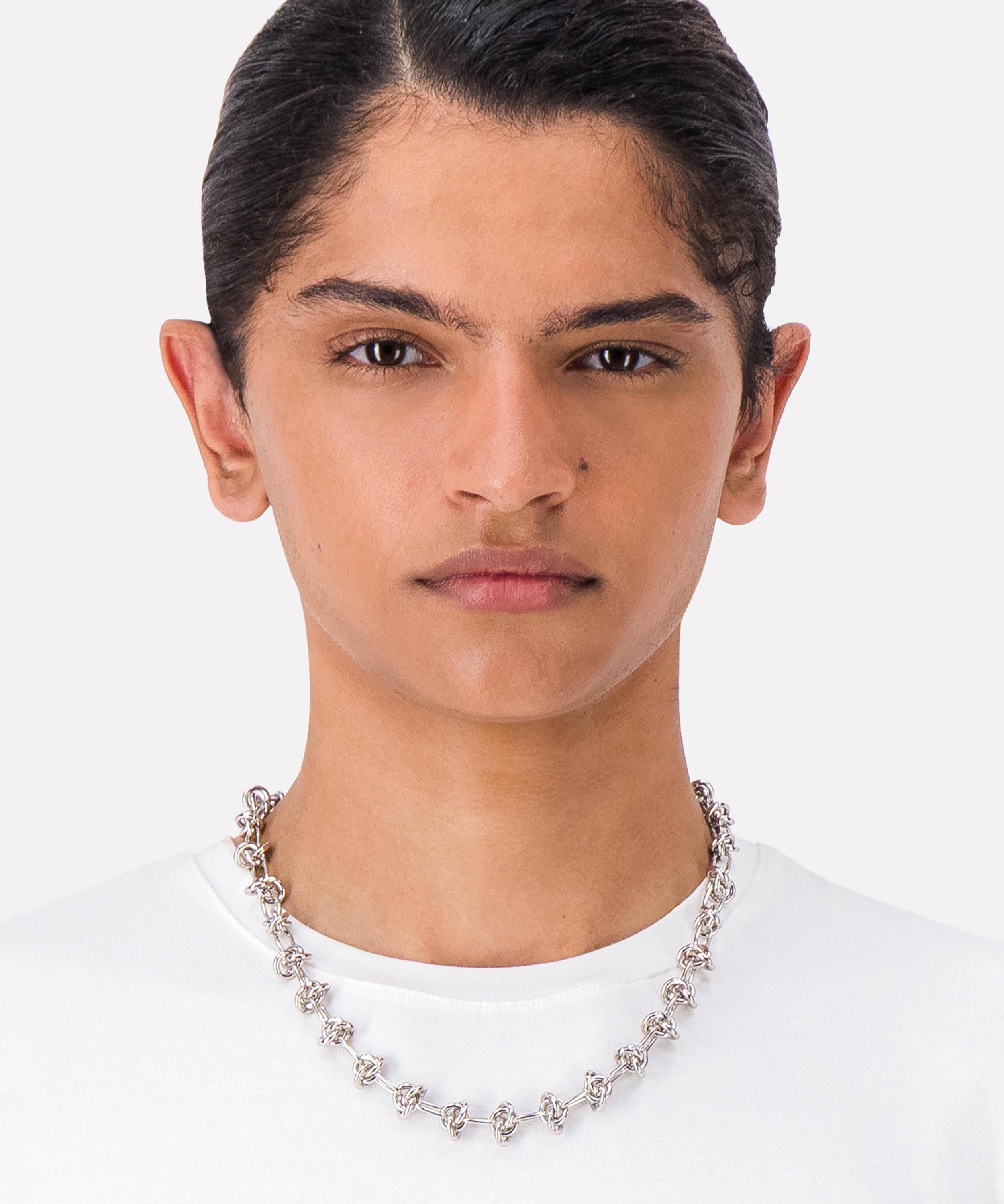 Justine Clenquet - Palladium-Plated Daria Chain Choker Necklace image number 1