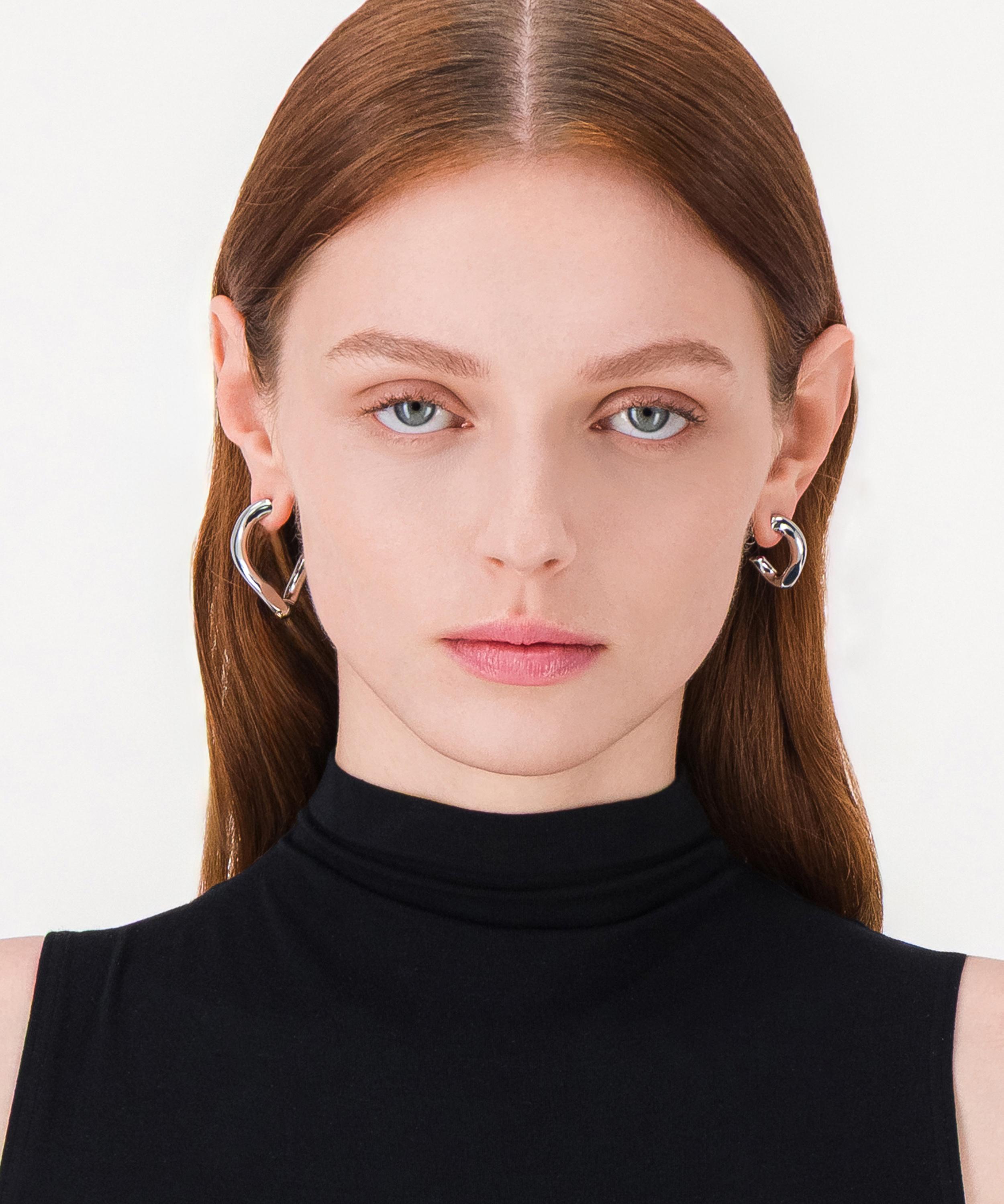 Justine Clenquet - Silver-Tone Yara Earrings image number 1