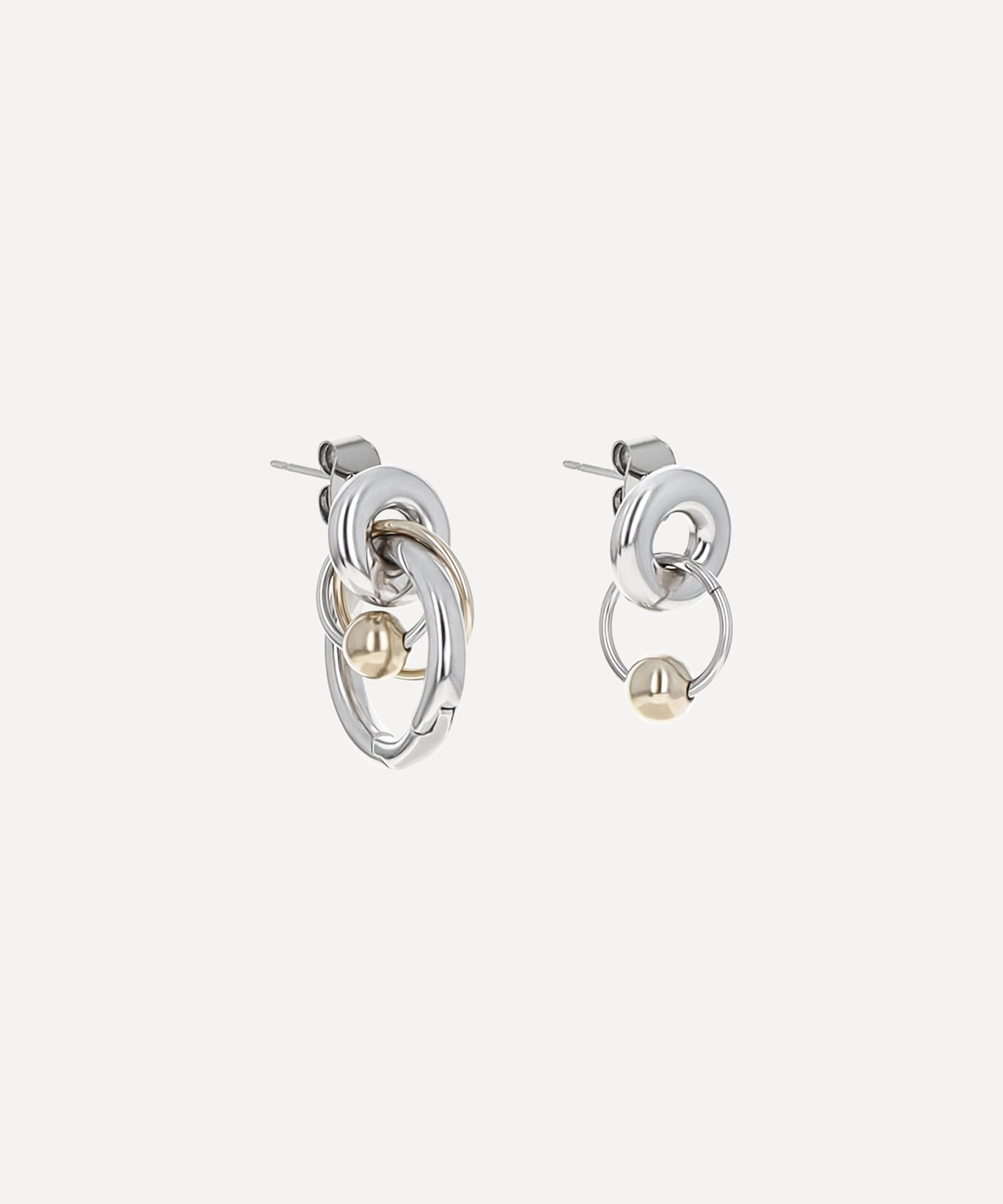 Justine Clenquet - Mixed Metal Isla Stud Earrings