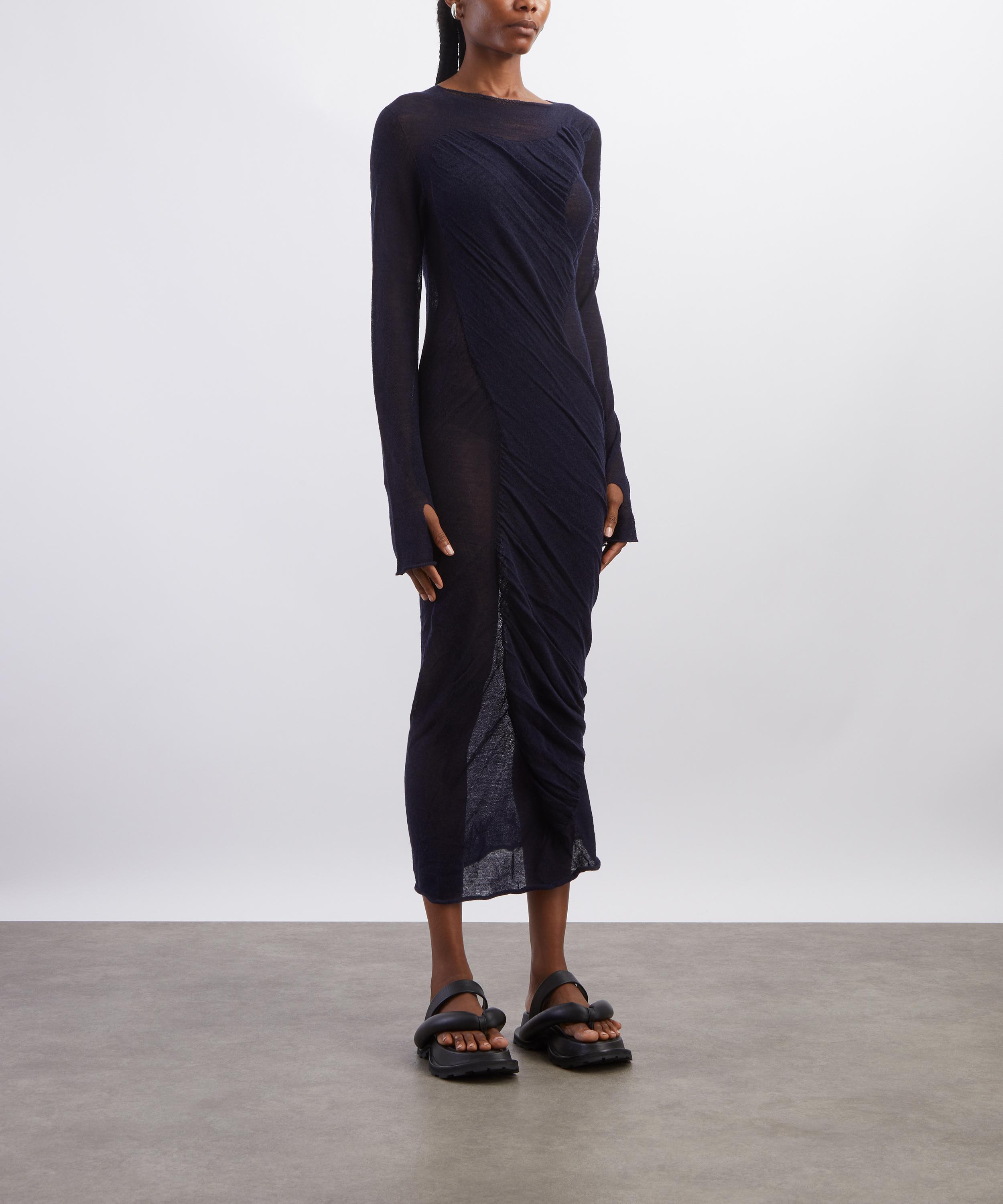 Issey Miyake - HUG Wool Gathered Dress image number 2