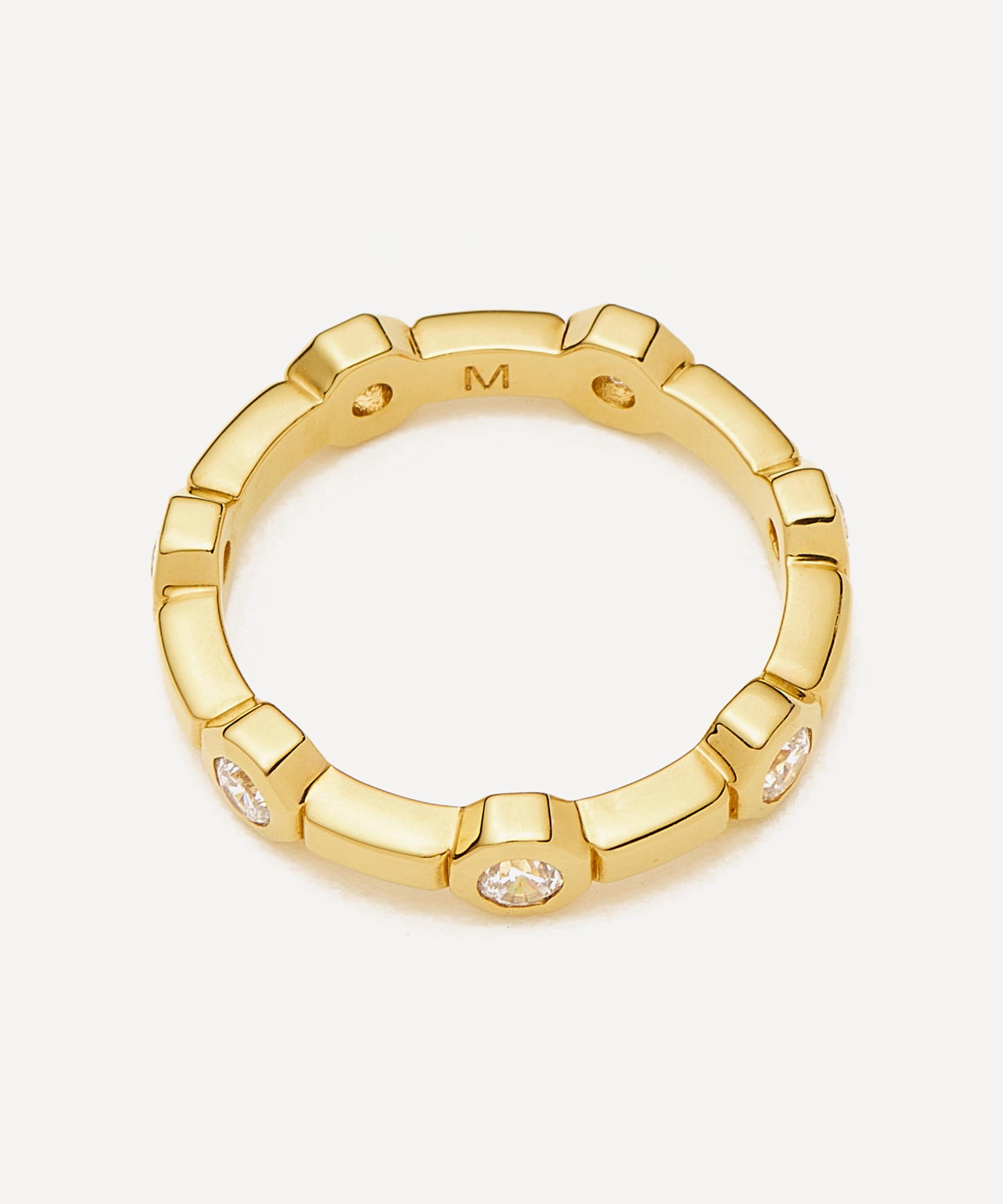 Missoma - 18ct Gold-Plated Lucy Williams Stackable Tennis Ring image number 1