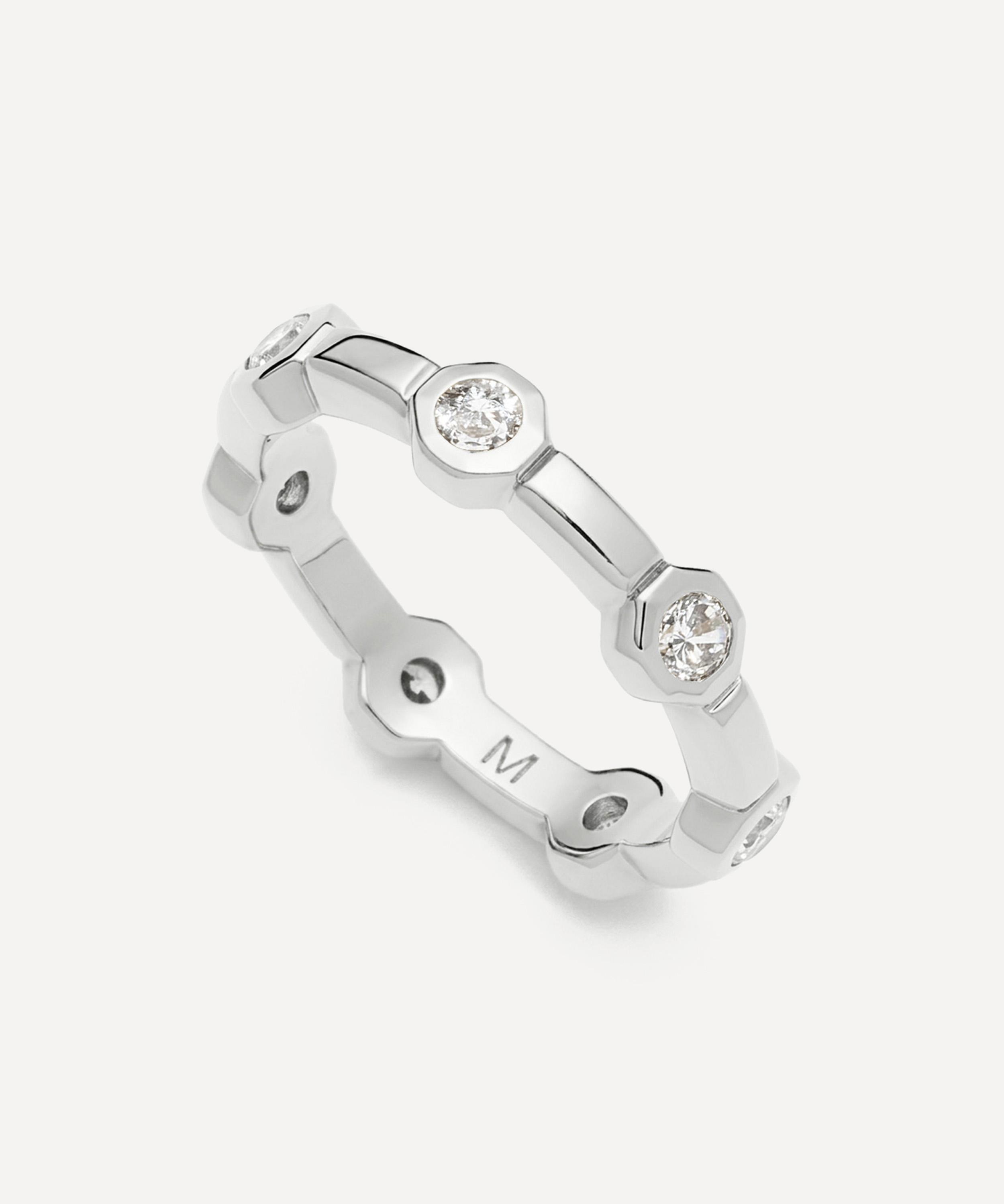 Missoma - Silver-Plated Lucy Williams Stackable Tennis Ring image number 0