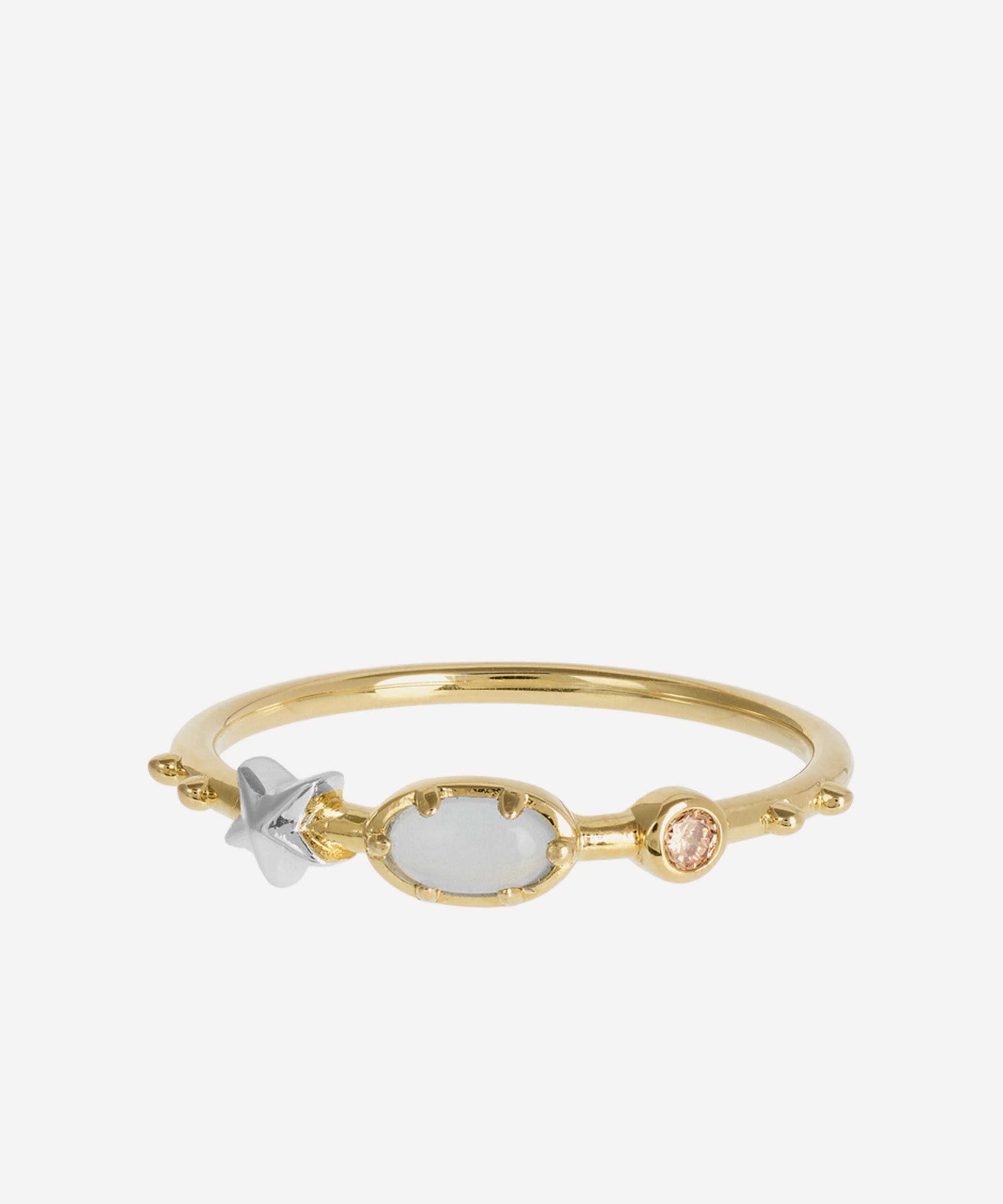 Anna + Nina - Gold-Plated Storybook Ring image number 0