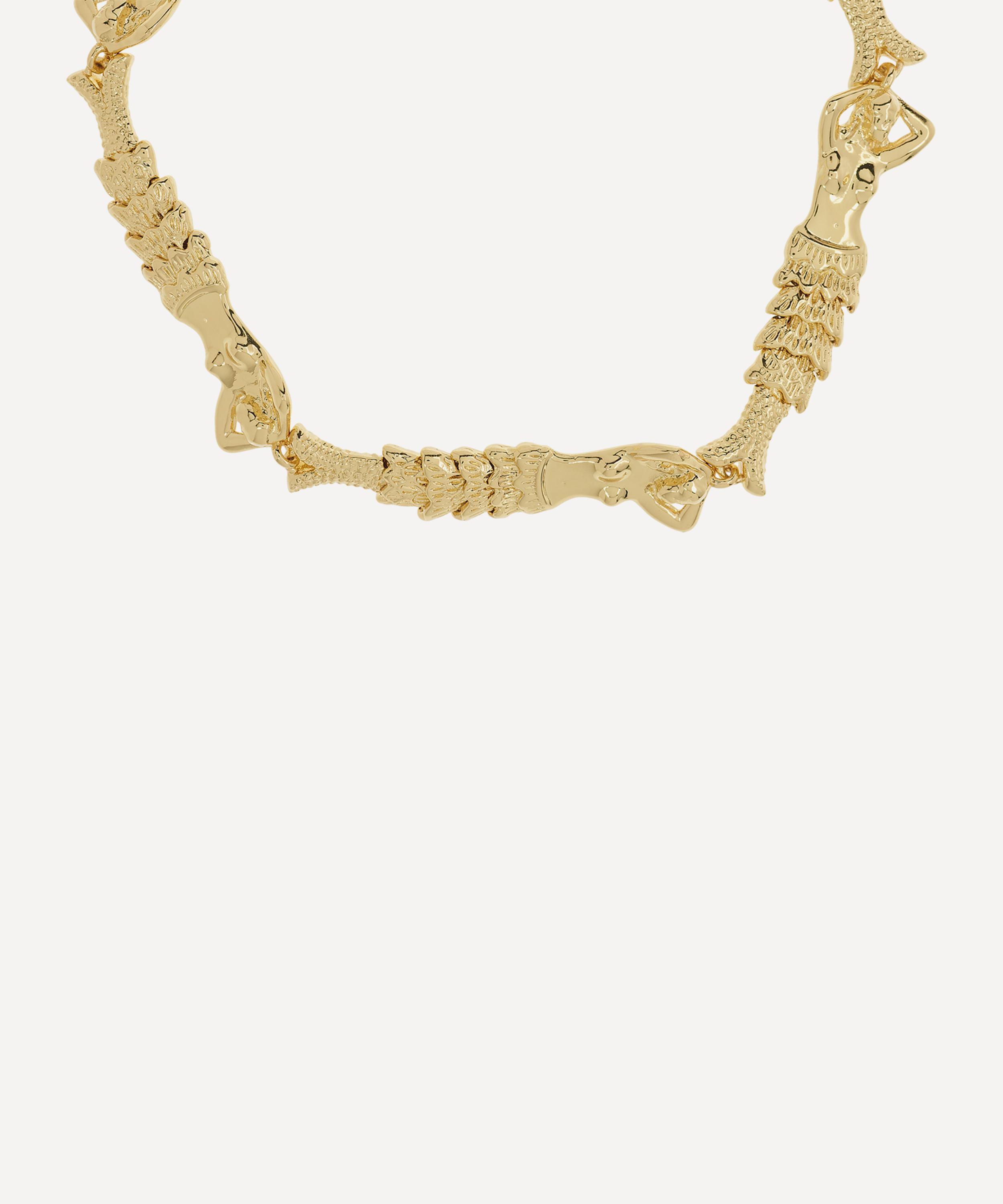 Anna + Nina - Gold-Plated Mermaid Bracelet image number 0